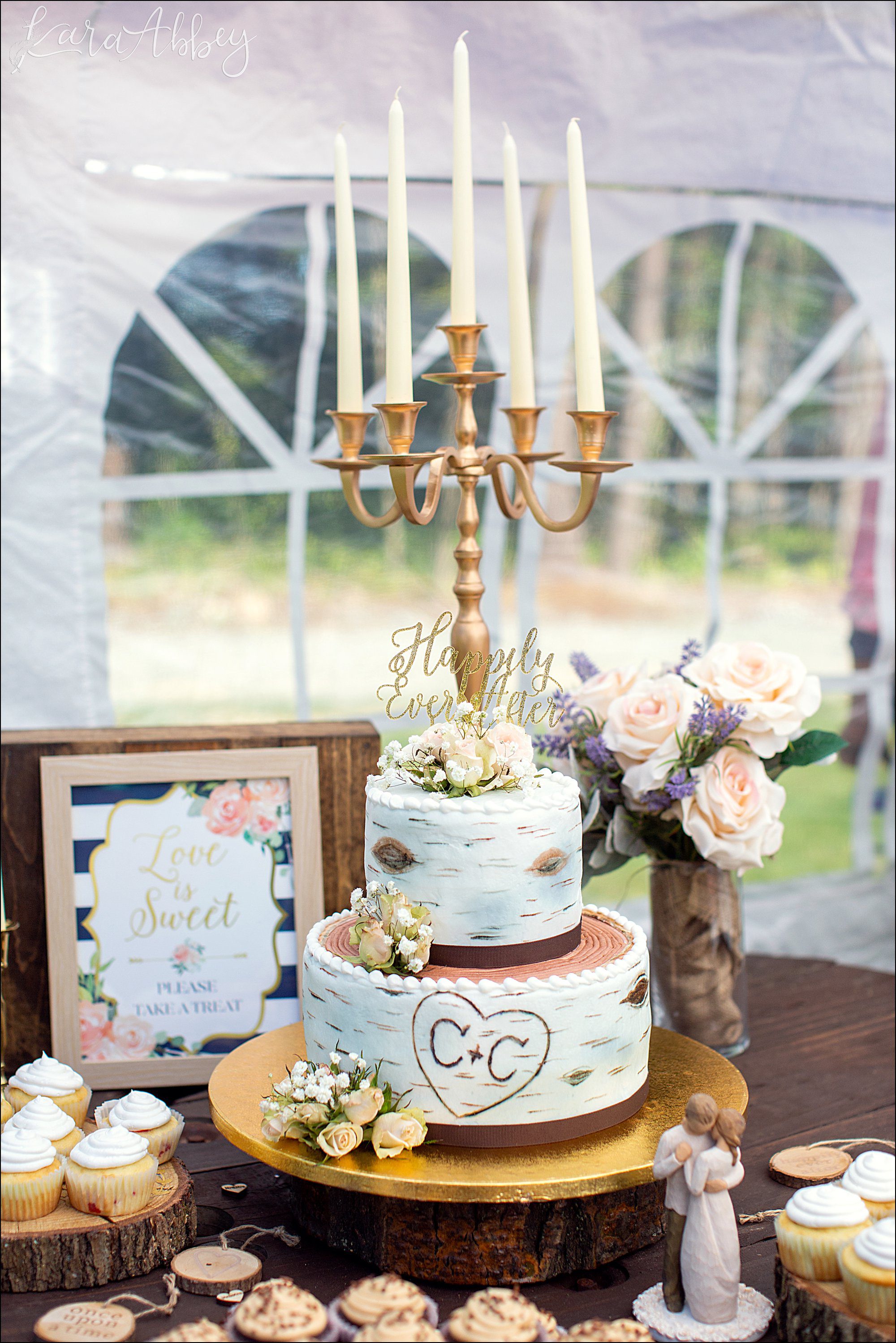 Rustic Elegant Outdoor Summer Wedding on Private Property in PA - Reception Details