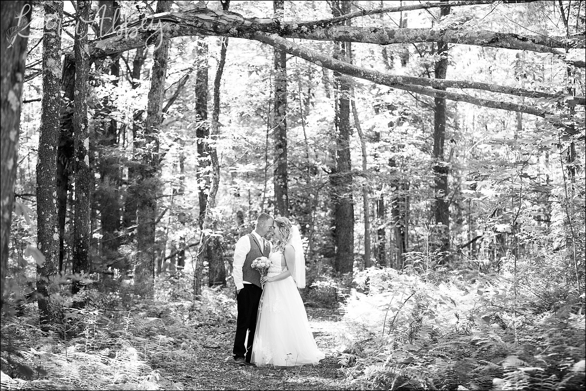 Rustic Elegant Outdoor Summer Wedding on Private Property in PA - Bride & Groom Portraits