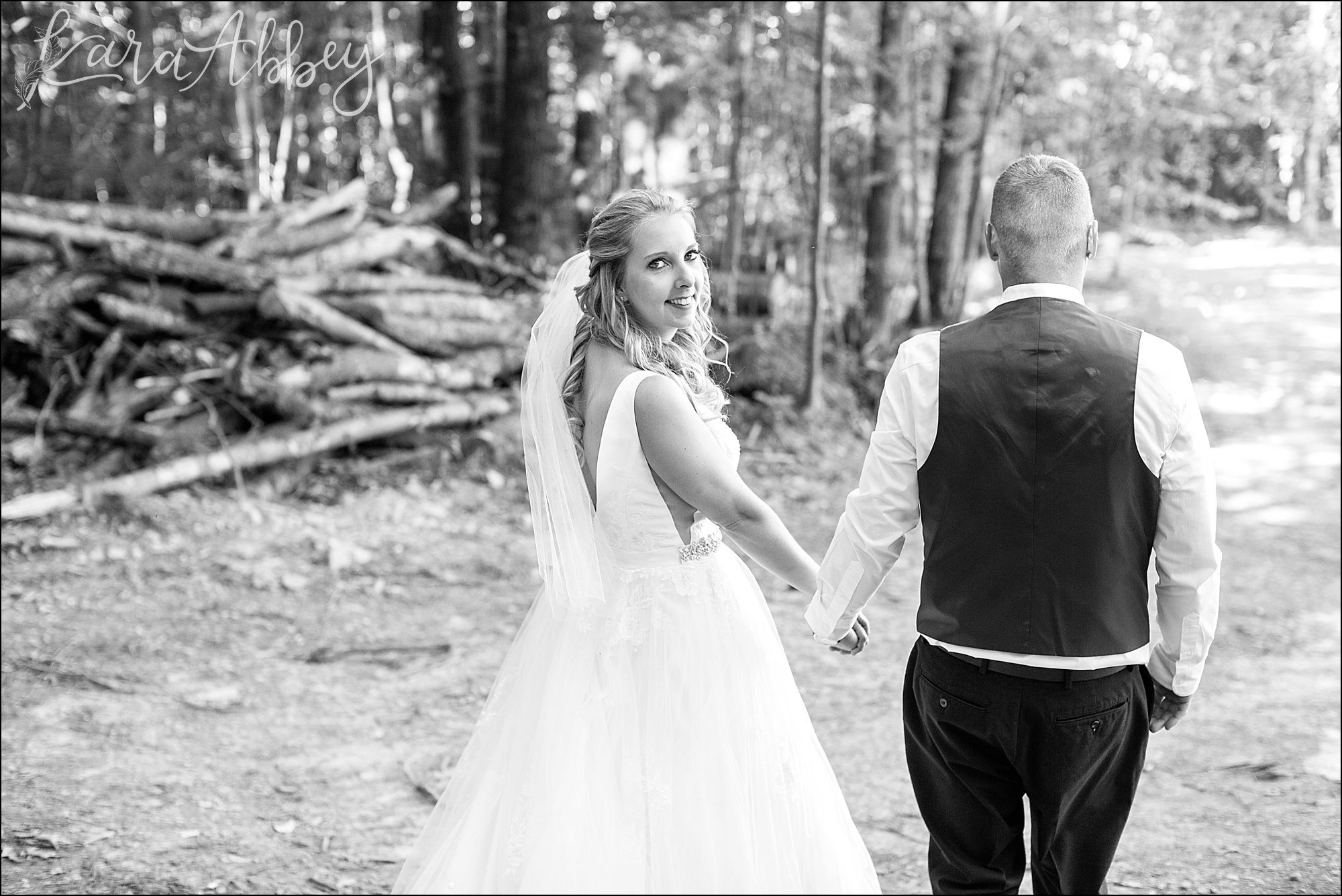 Rustic Elegant Outdoor Summer Wedding on Private Property in PA - Bride & Groom Portraits