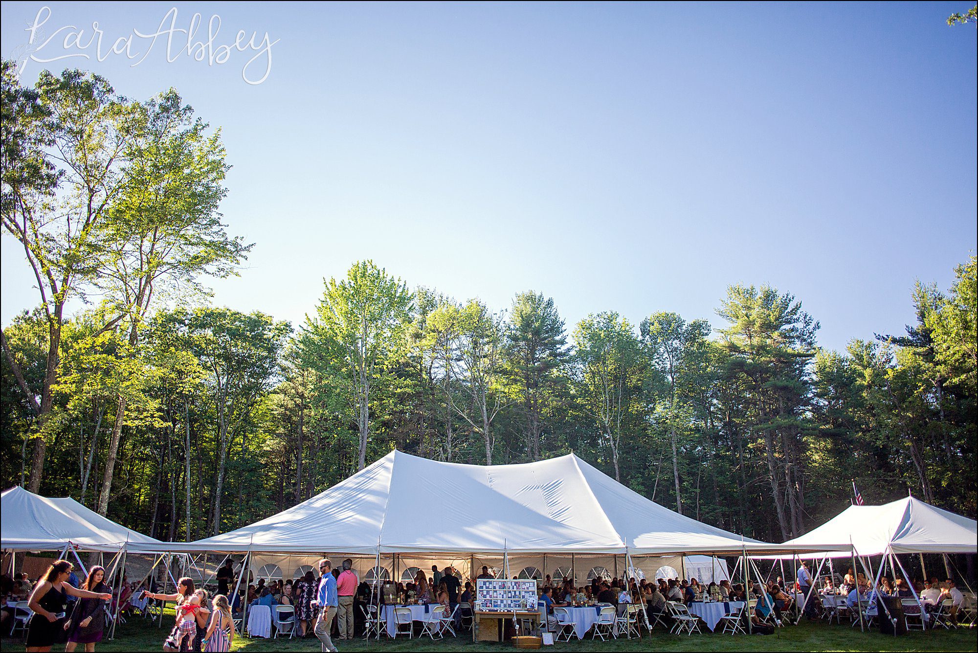 Rustic Elegant Outdoor Summer Wedding on Private Property in PA - Reception