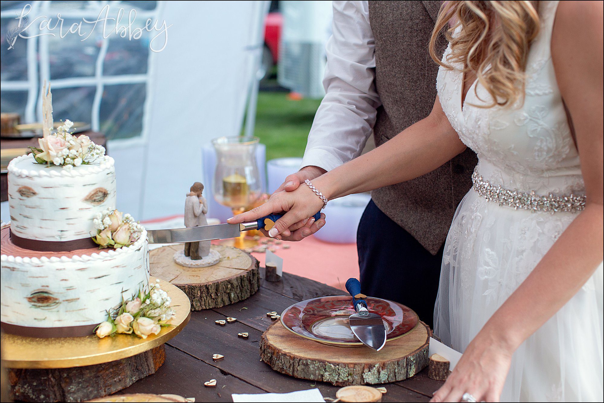 Rustic Elegant Outdoor Summer Wedding on Private Property in PA - Reception