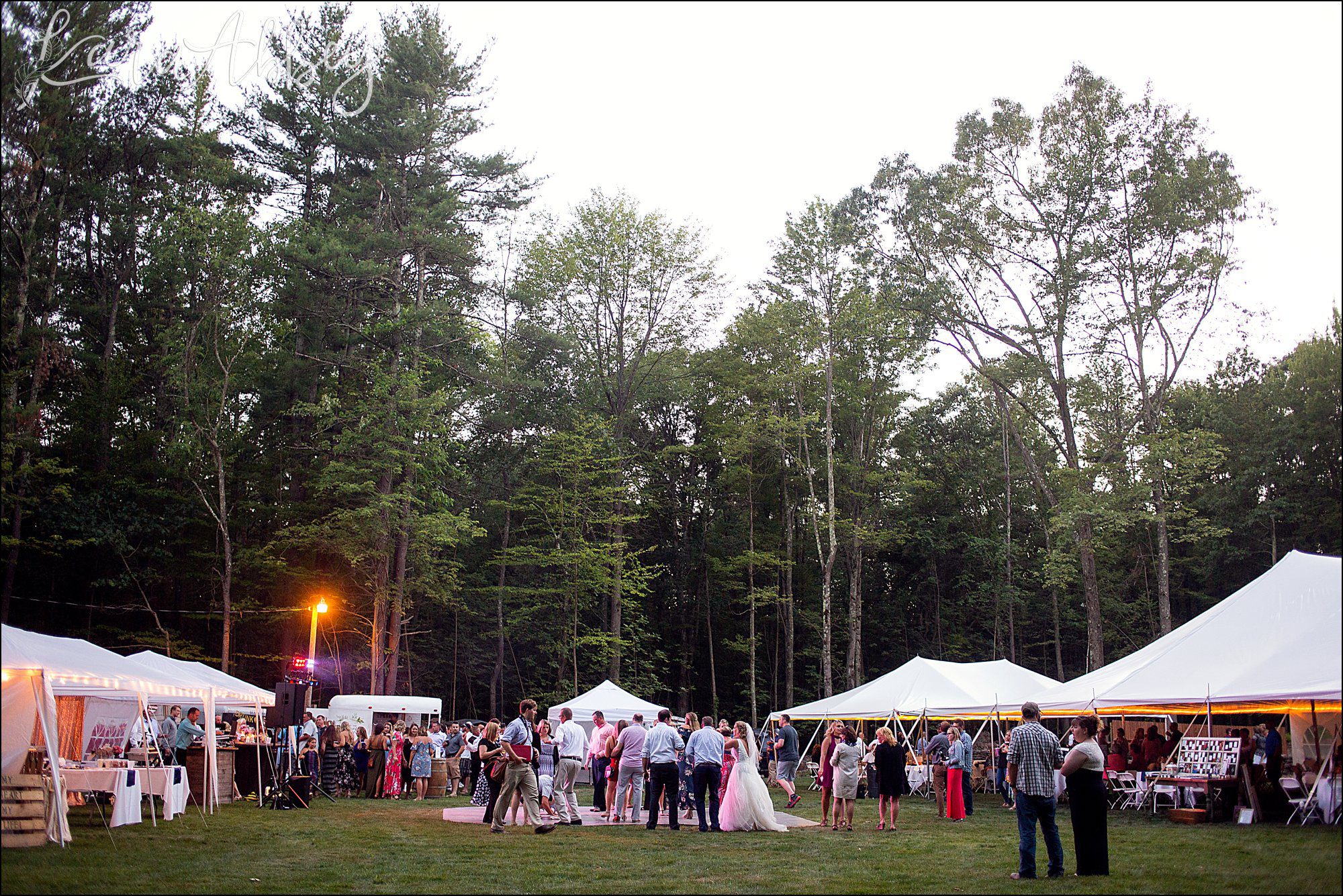 Rustic Elegant Outdoor Summer Wedding on Private Property in PA - Reception