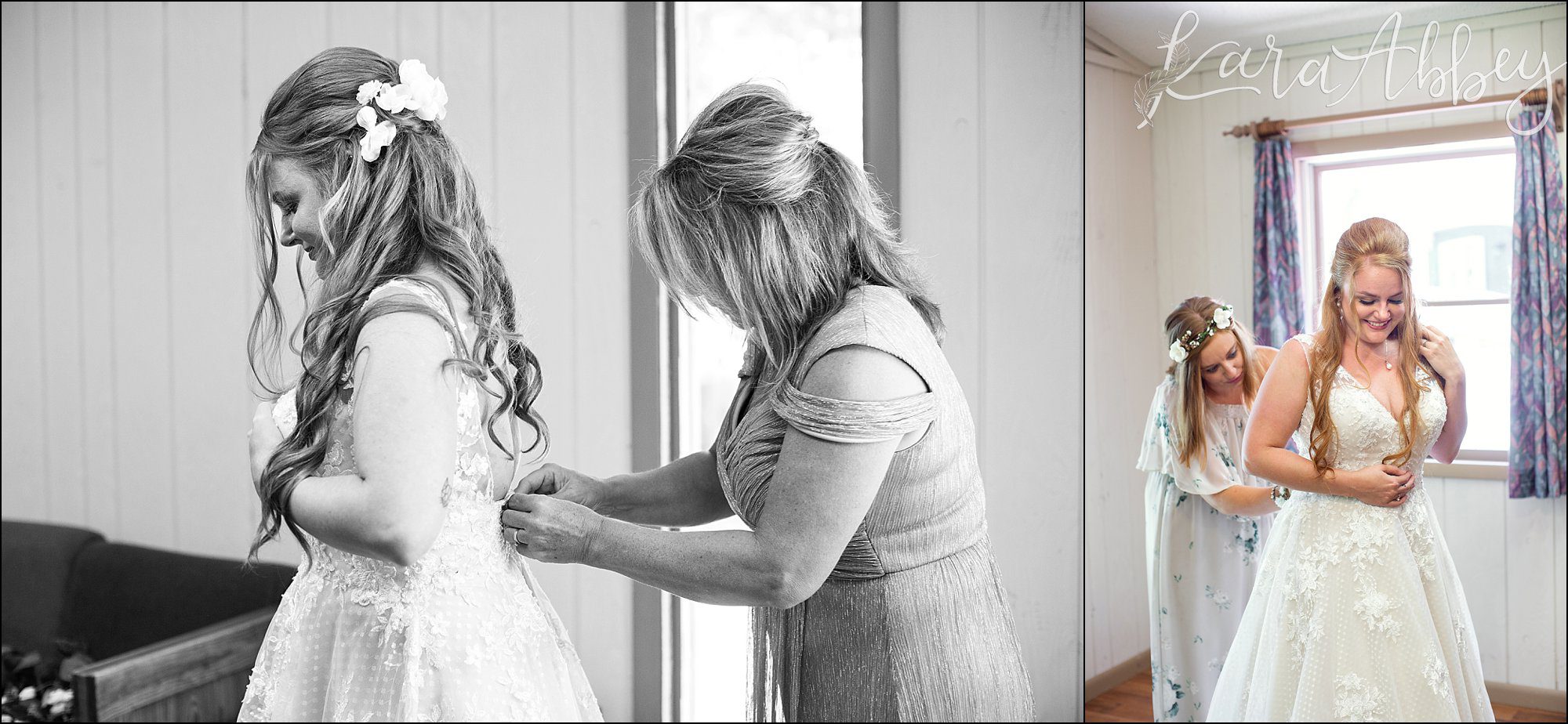 Rich Summer Wedding at Bell's Banquets in Mt. Pleasant, PA - Getting Ready at Laurelville Christian Retreat Center