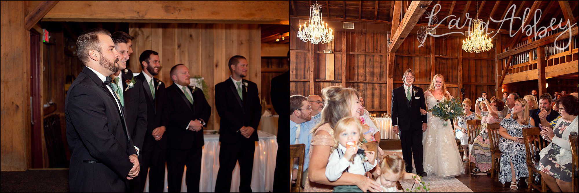Rich Summer Wedding Ceremony at Bell's Banquets in Mt. Pleasant, PA
