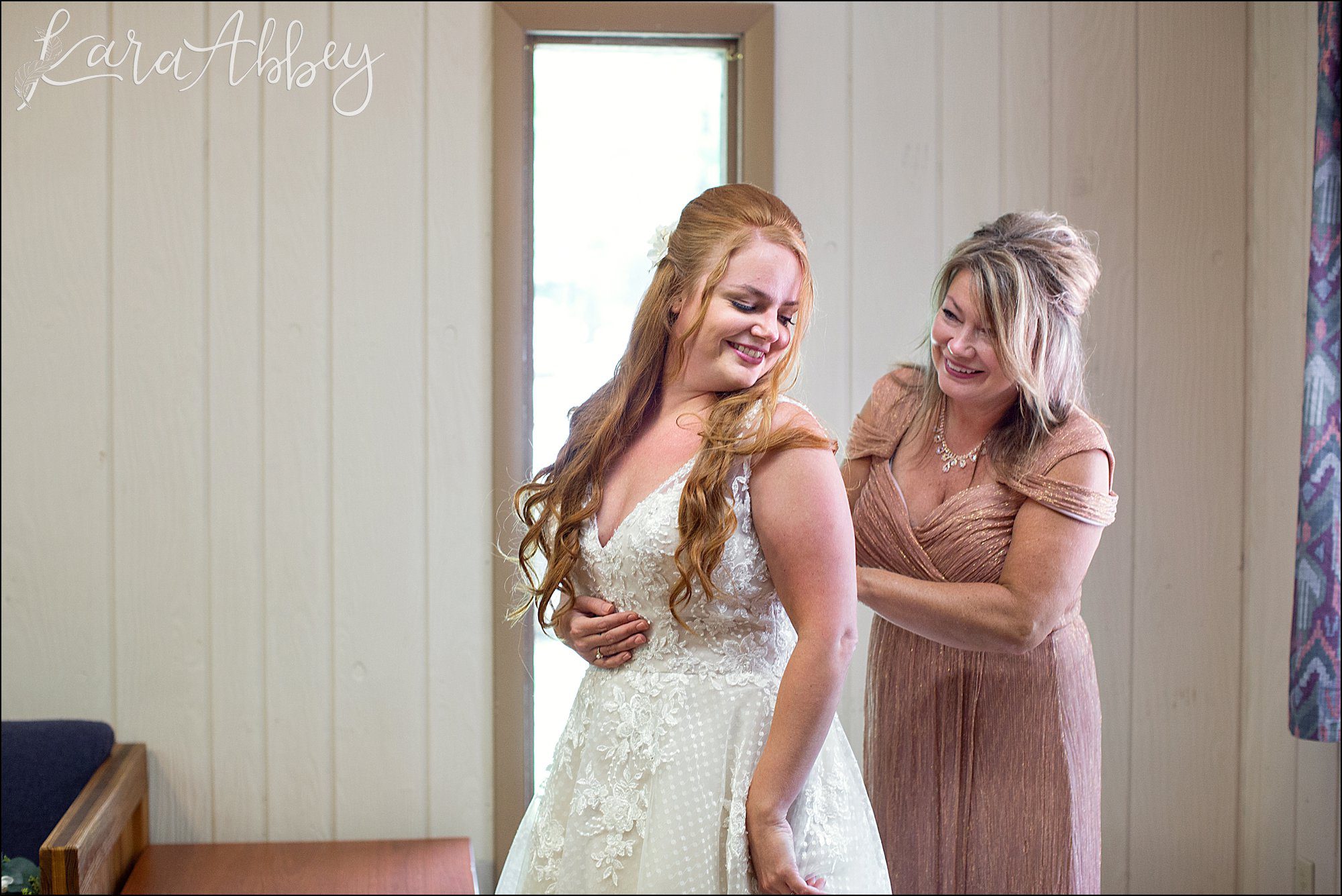 Rich Summer Wedding at Bell's Banquets in Mt. Pleasant, PA - Getting Ready at Laurelville Christian Retreat Center