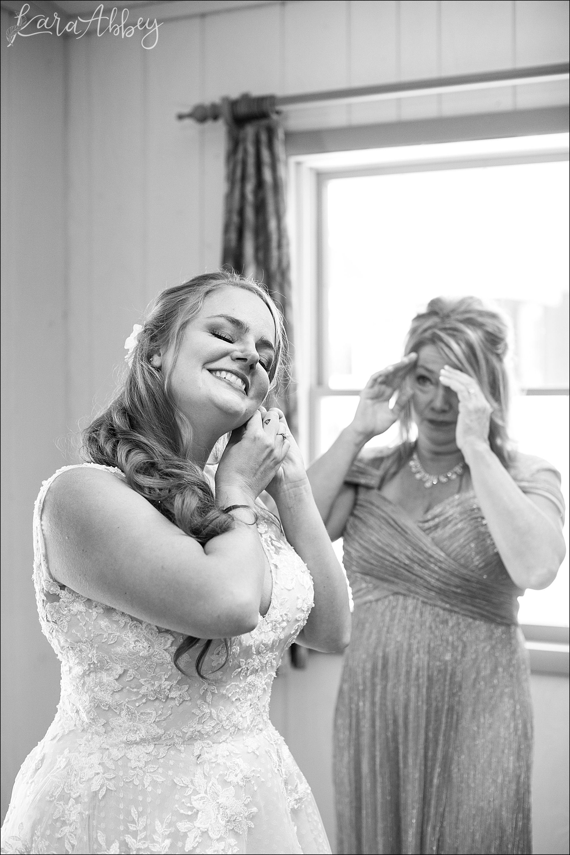 Rich Summer Wedding at Bell's Banquets in Mt. Pleasant, PA - Getting Ready at Laurelville Christian Retreat Center