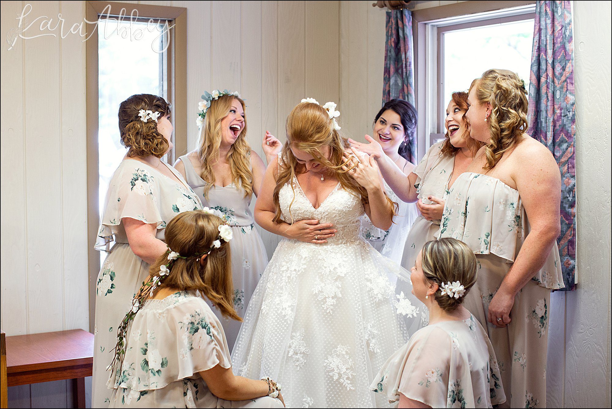 Rich Summer Wedding at Bell's Banquets in Mt. Pleasant, PA - Getting Ready at Laurelville Christian Retreat Center