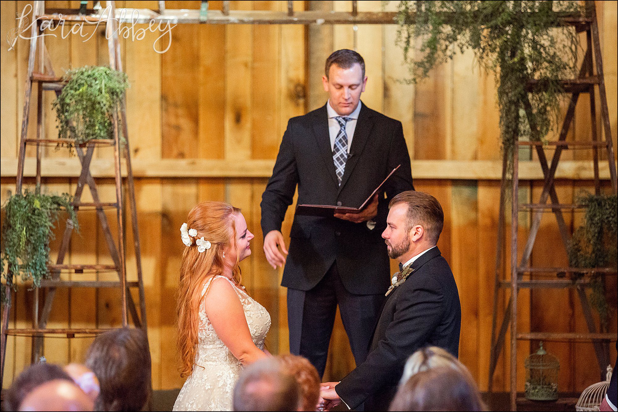 Rich Summer Wedding Ceremony at Bell's Banquets in Mt. Pleasant, PA