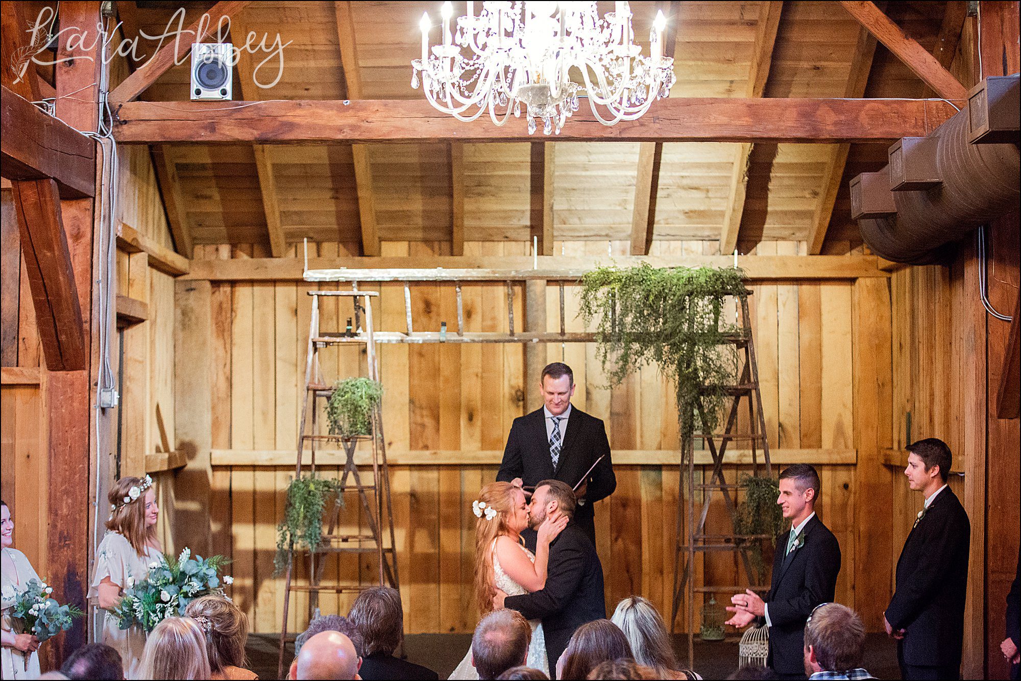 Rich Summer Wedding Ceremony at Bell's Banquets in Mt. Pleasant, PA