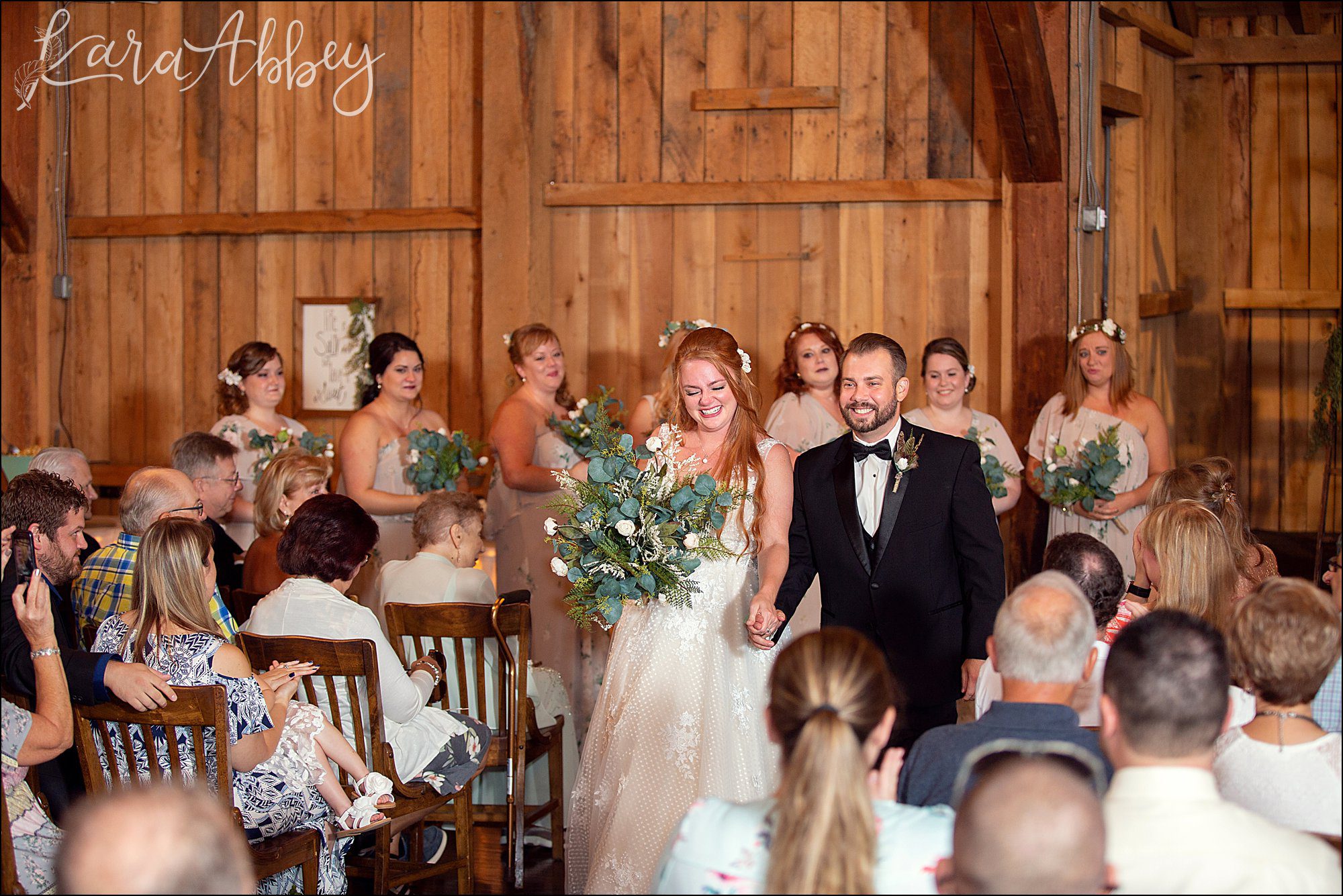 Rich Summer Wedding Ceremony at Bell's Banquets in Mt. Pleasant, PA