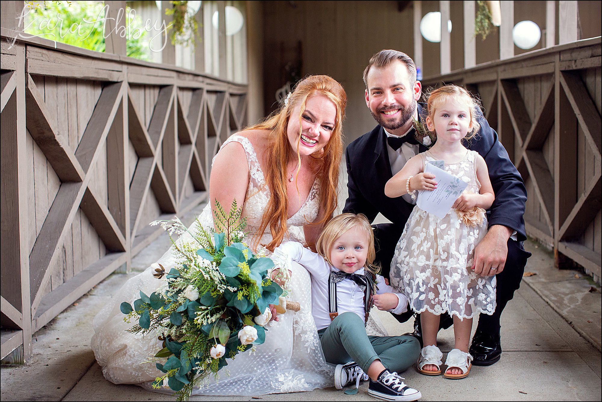 Rich Summer Wedding Ceremony at Bell's Banquets in Mt. Pleasant, PA