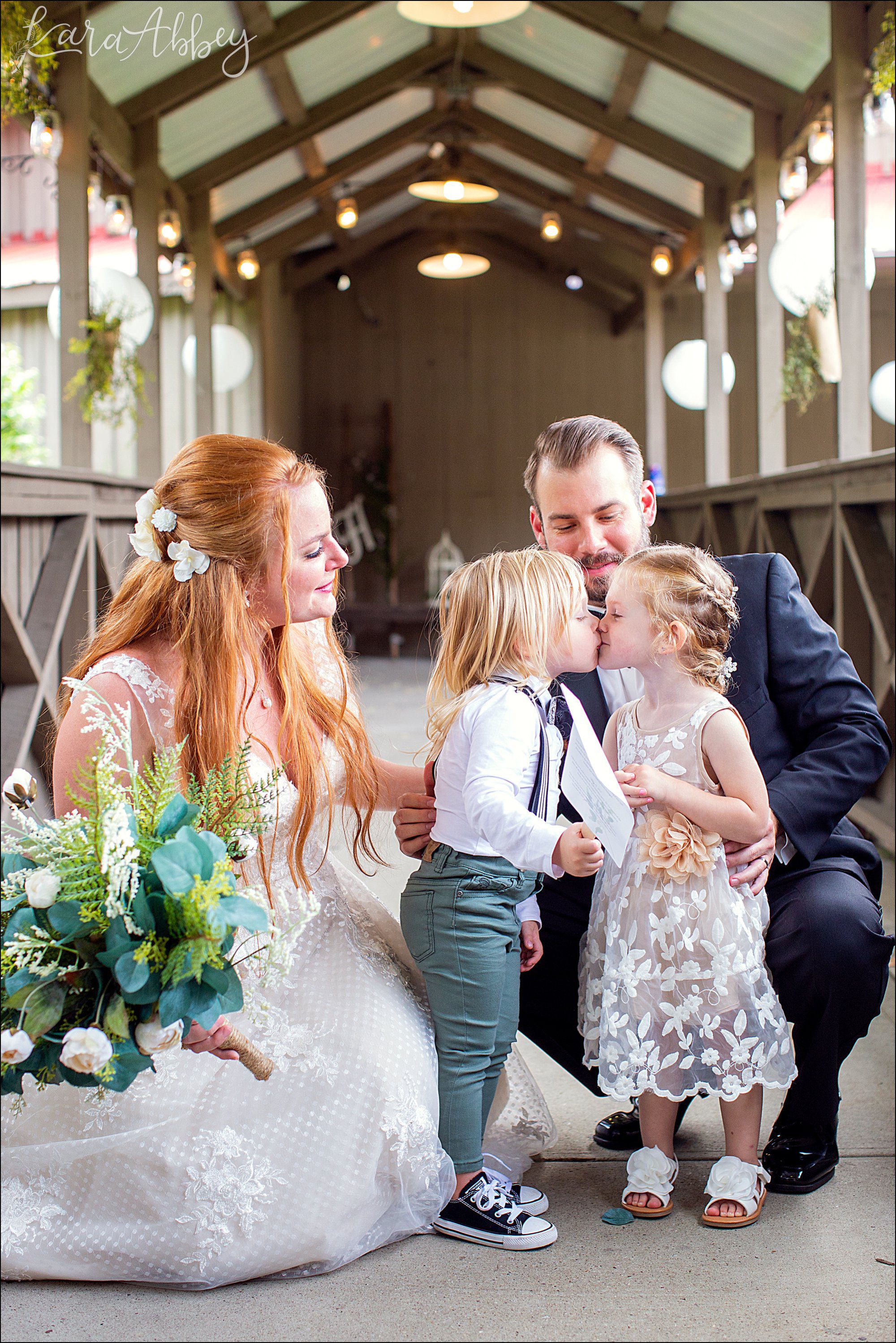 Rich Summer Wedding Ceremony at Bell's Banquets in Mt. Pleasant, PA