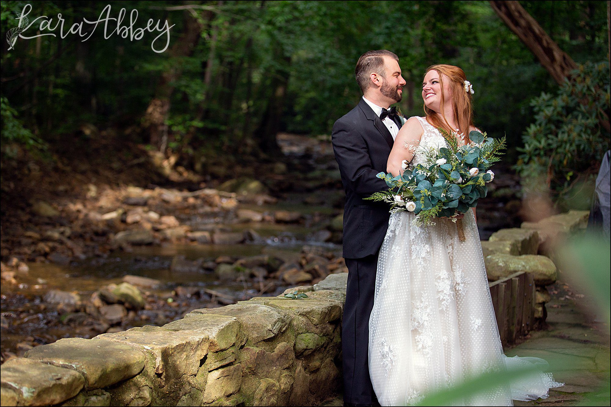 Rich Summer Wedding Portraits at Laurelville Christian Retreat Center in Mt. Pleasant, PA