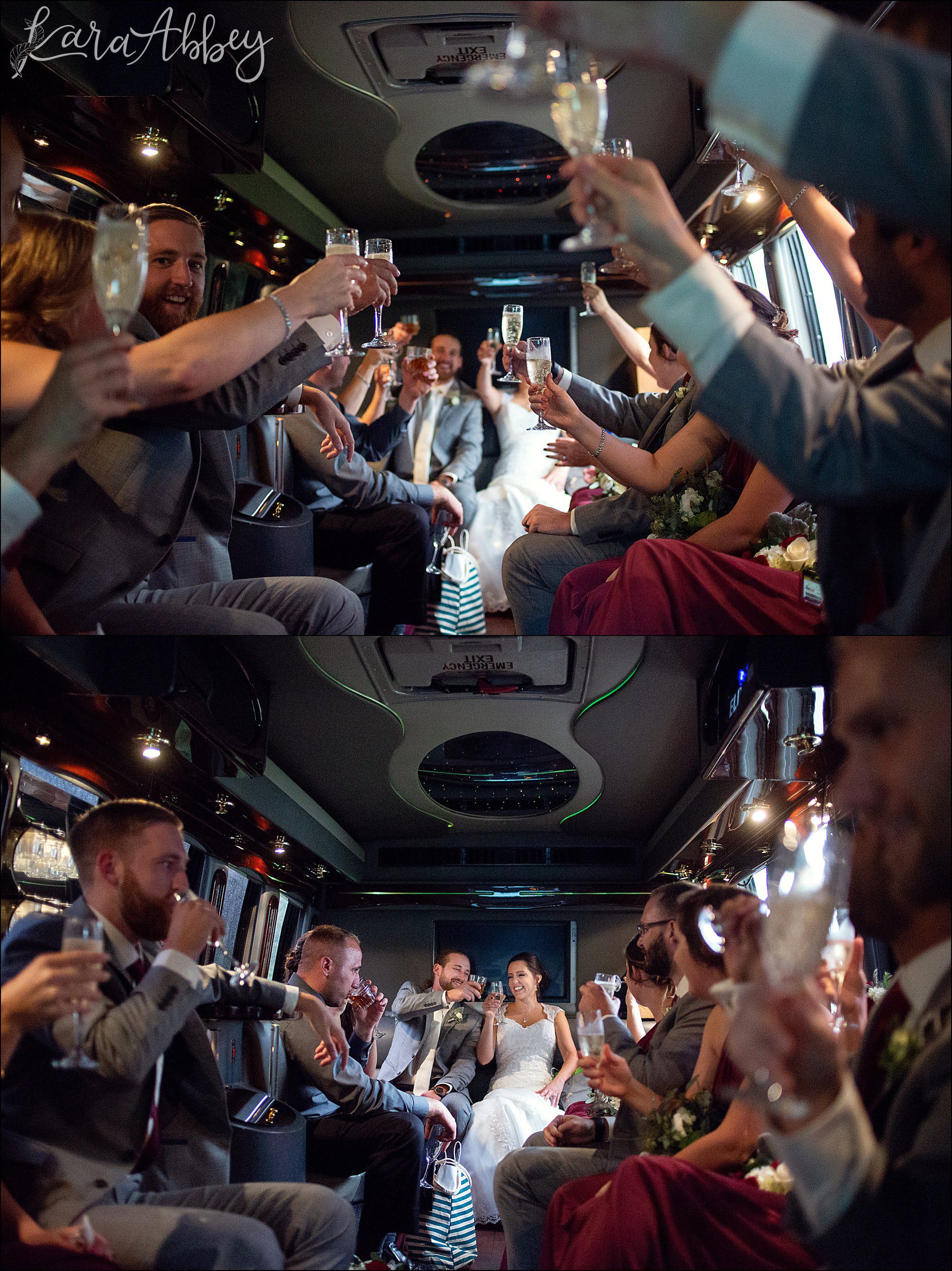 Rainy Summer Wedding Transportation by Elite Coach & Limousine in Murrysville, PA