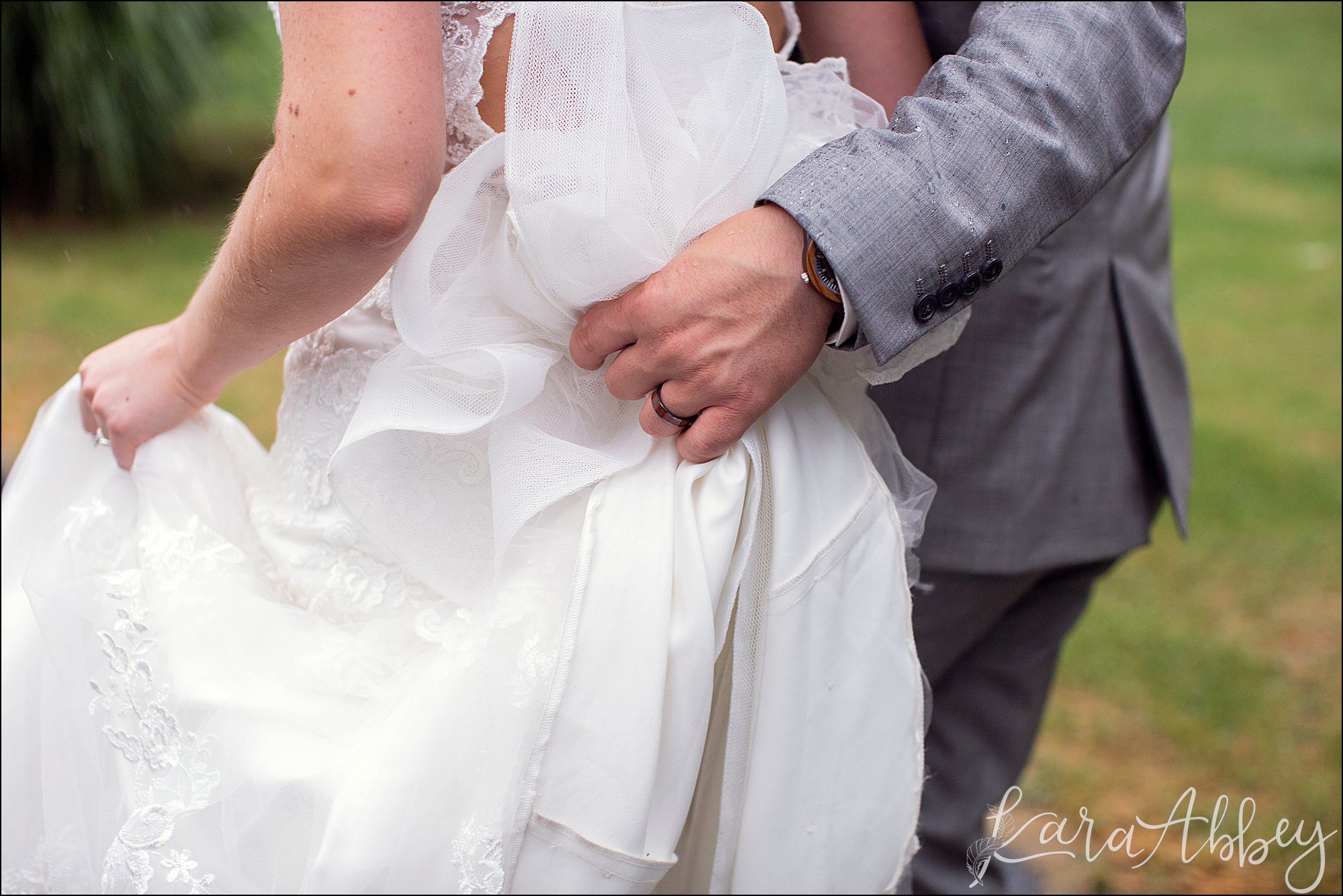 Rainy Summer Wedding Portraits at Bushy Run Battlefield in Jeannette, PA