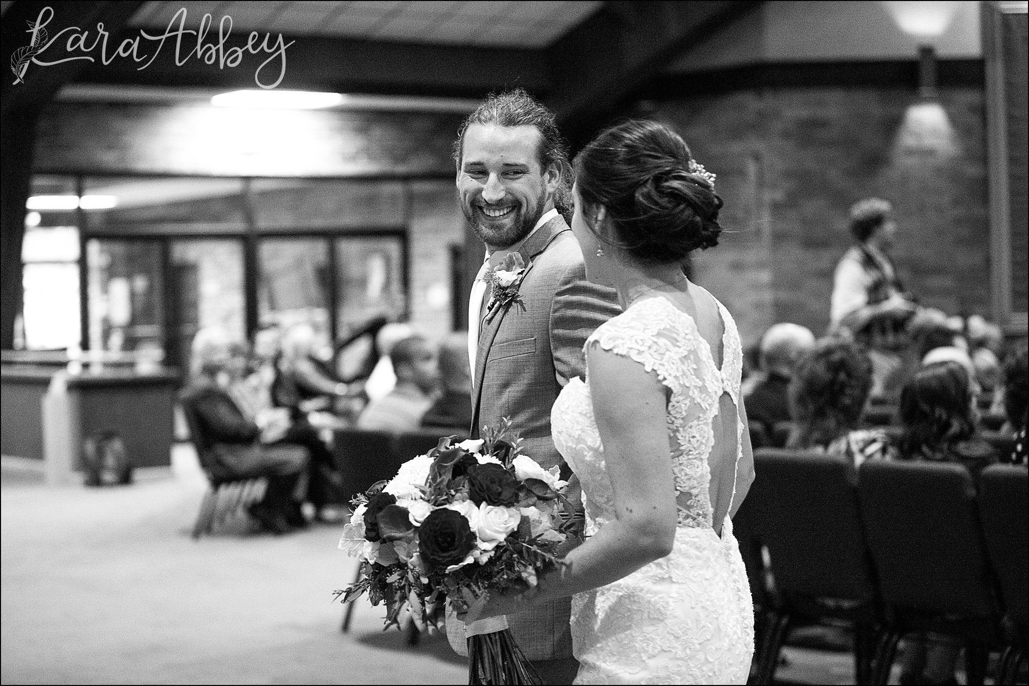 Rainy Summer Wedding Ceremony at Living Word Congregational Church in Jeannette, PA