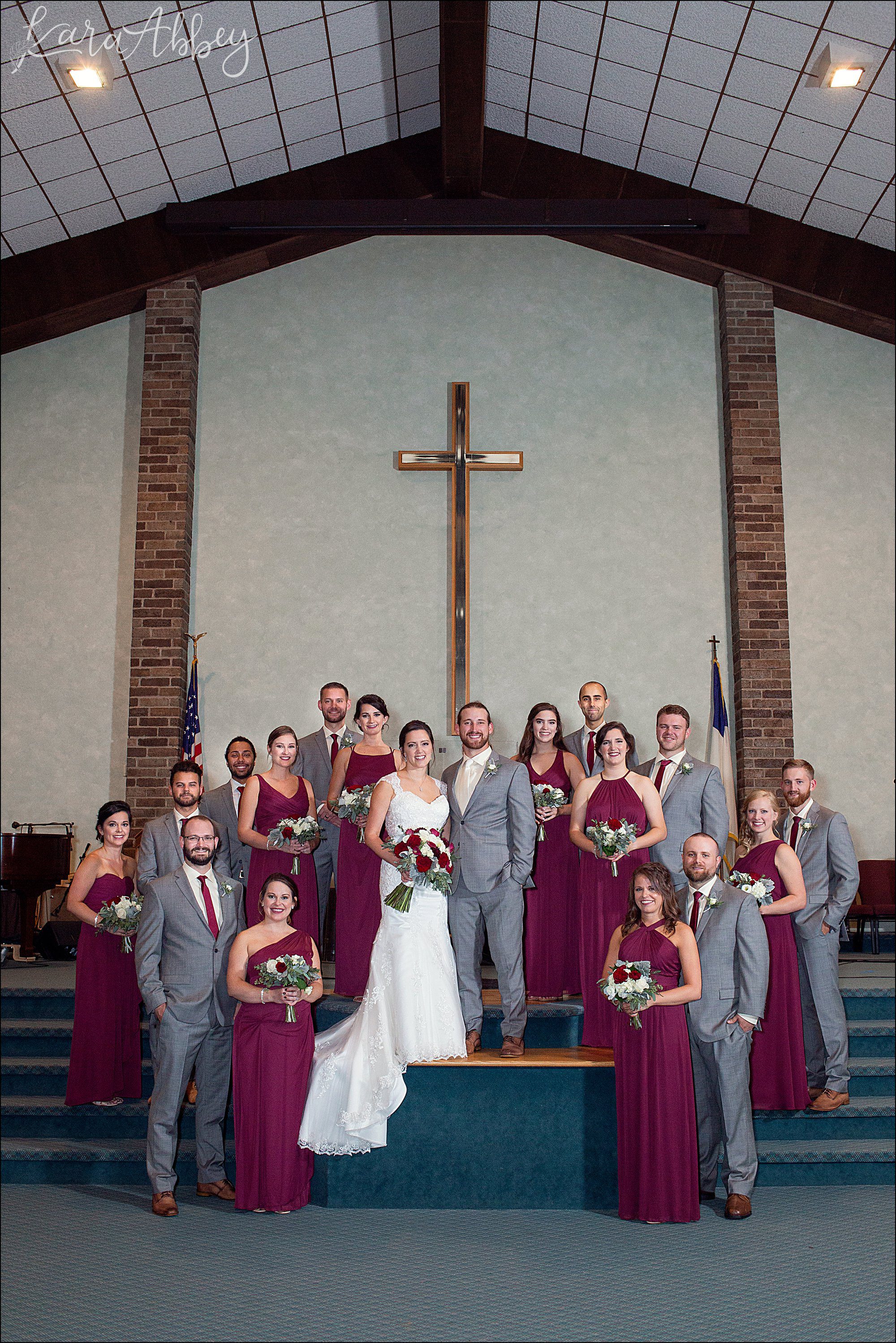 Rainy Summer Wedding Ceremony at Living Word Congregational Church in Jeannette, PA