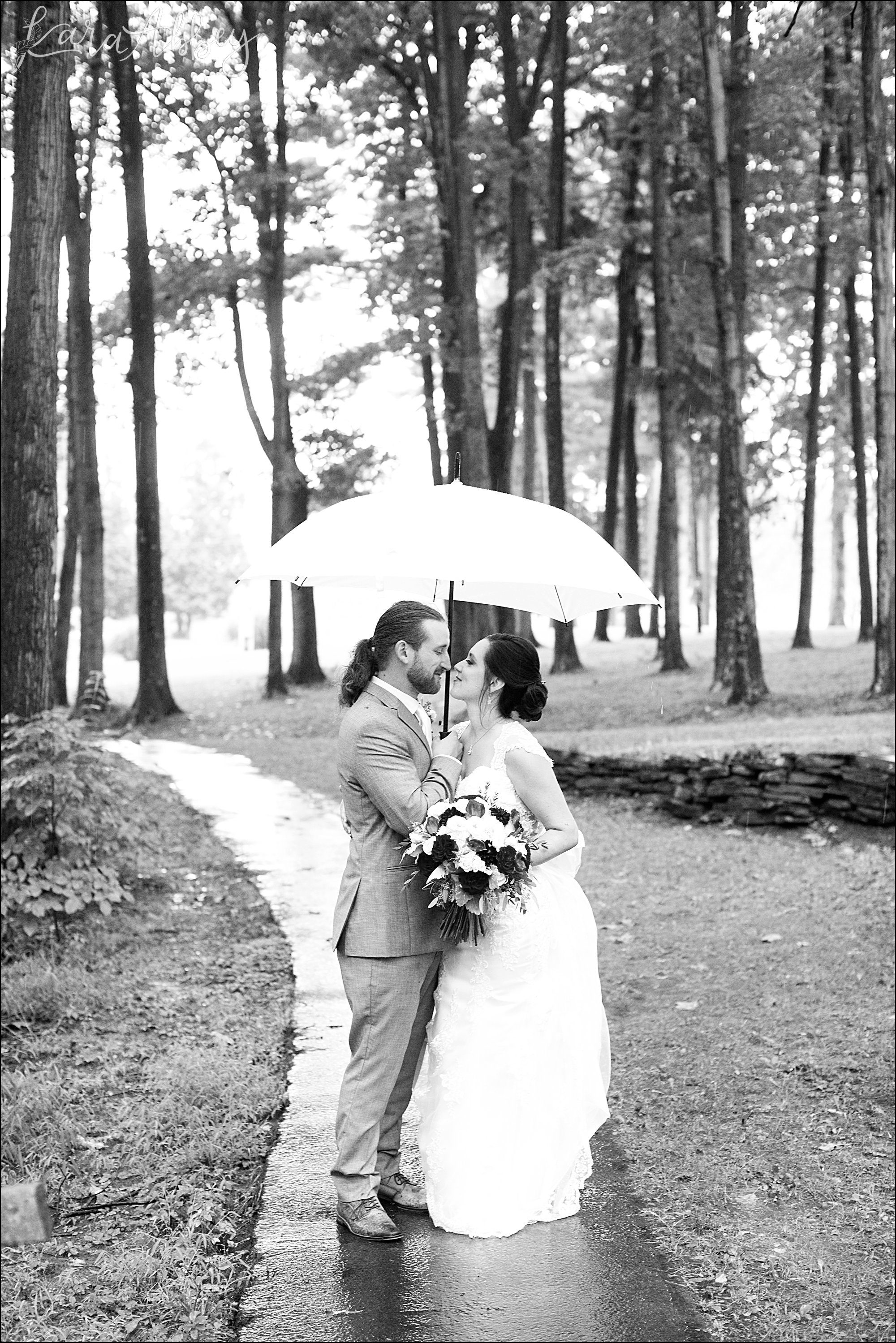 Rainy Summer Wedding Portraits at Bushy Run Battlefield in Jeannette, PA