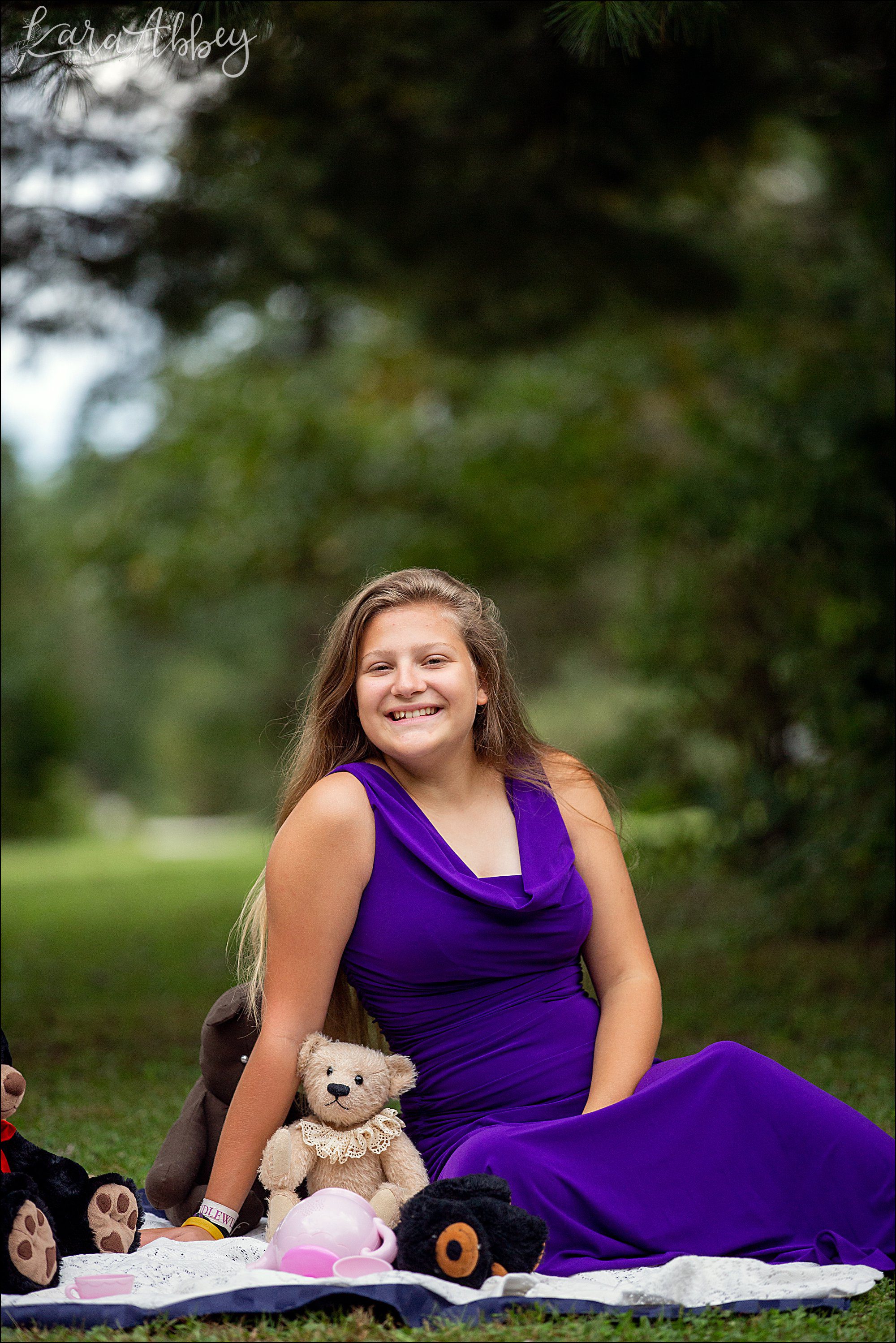 3 Year Old Teddy Bear Picnic Themed Portraits in Irwin, PA