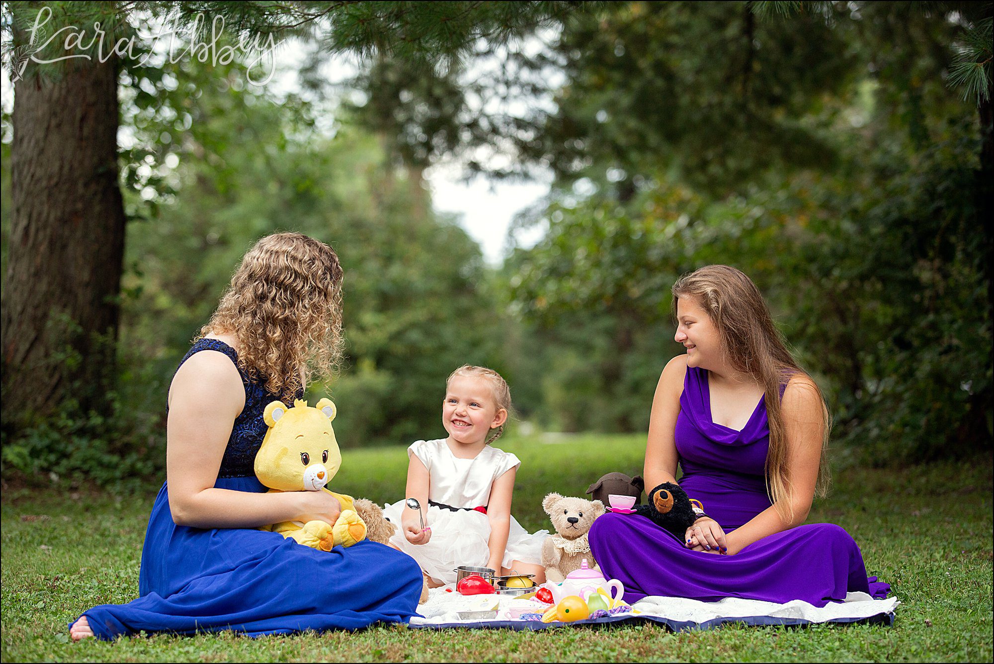 3 Year Old Teddy Bear Picnic Themed Portraits in Irwin, PA