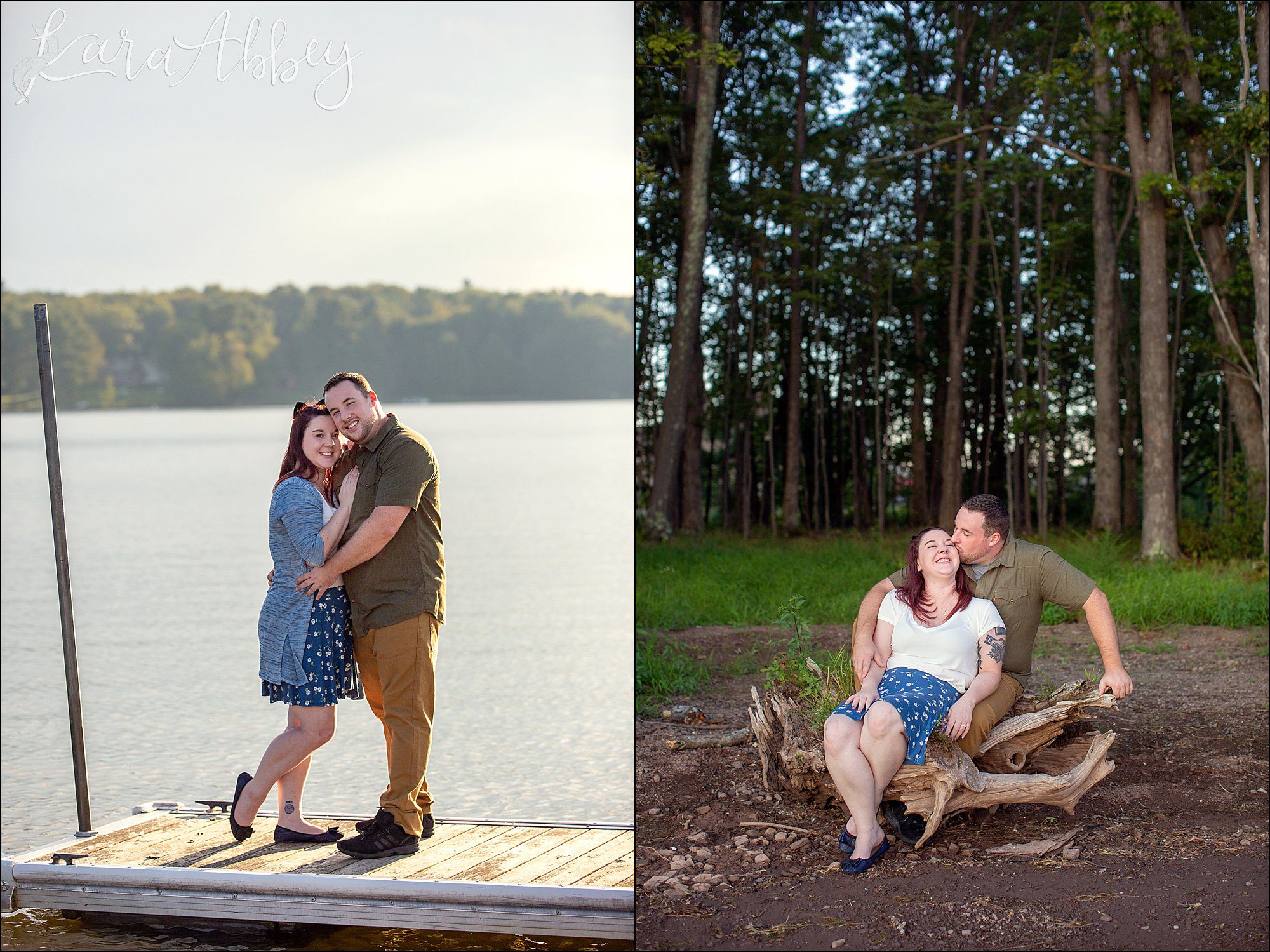 Deep Creek Lake Summer Engagement Session at Castle at the Lake in Swanson, MD