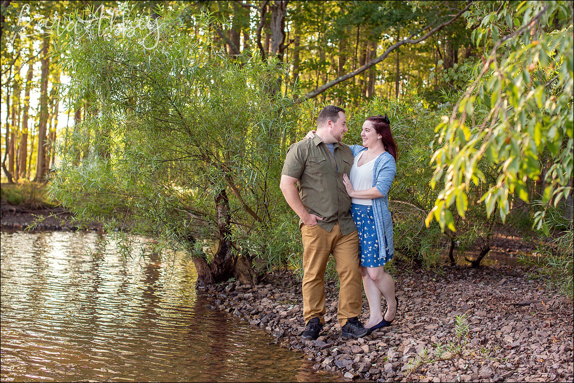 Deep Creek Lake Summer Engagement Session at Castle at the Lake in Swanson, MD