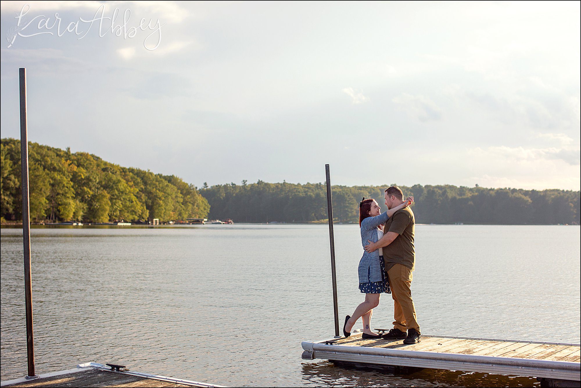 Deep Creek Lake Summer Engagement Session at Castle at the Lake in Swanson, MD