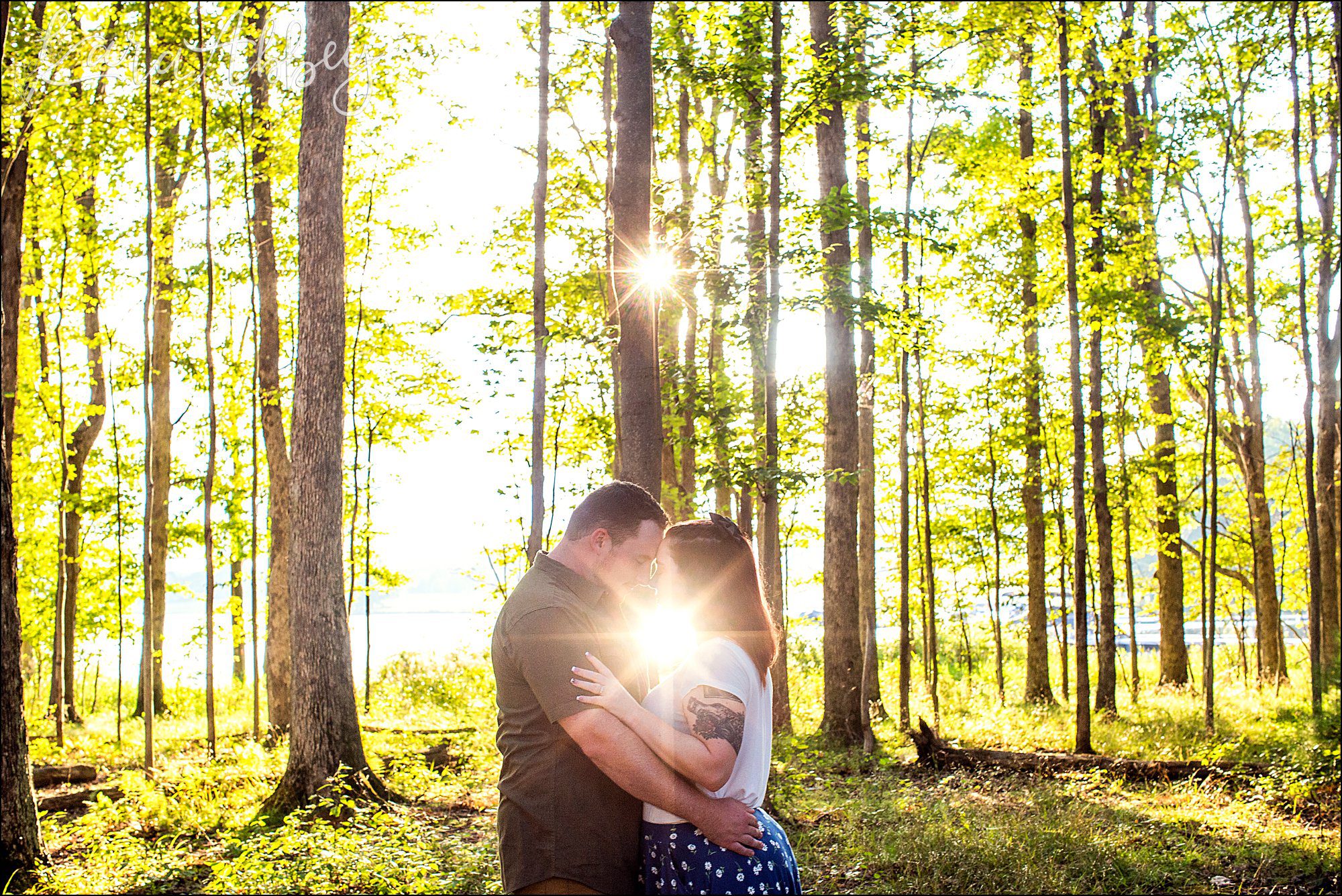 Deep Creek Lake Summer Engagement Session at Castle at the Lake in Swanson, MD
