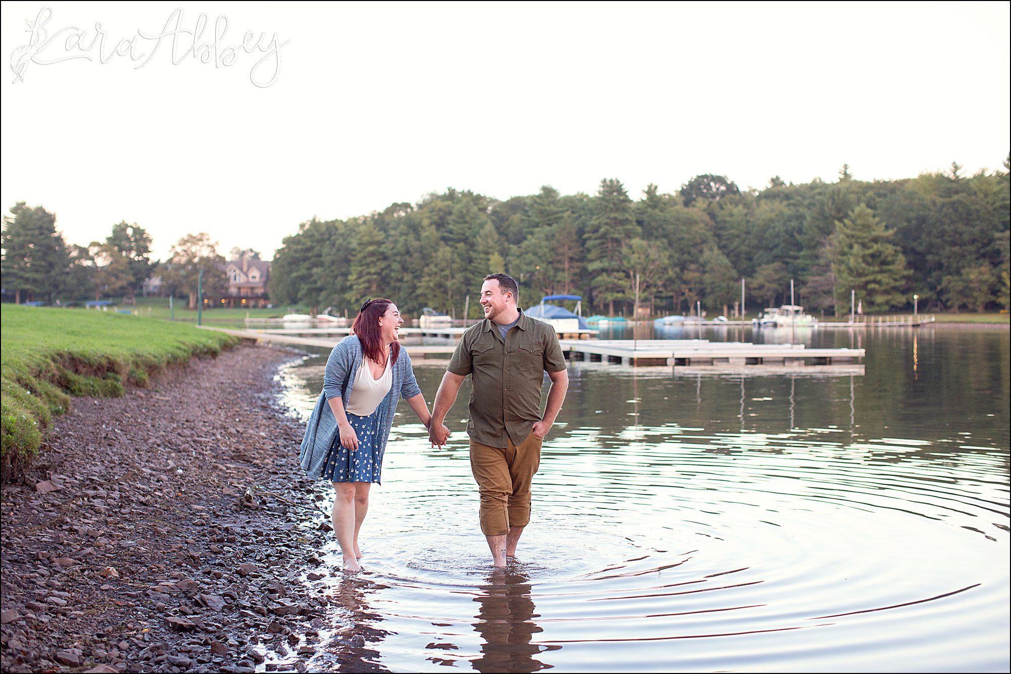 Deep Creek Lake Summer Engagement Session at Castle at the Lake in Swanson, MD