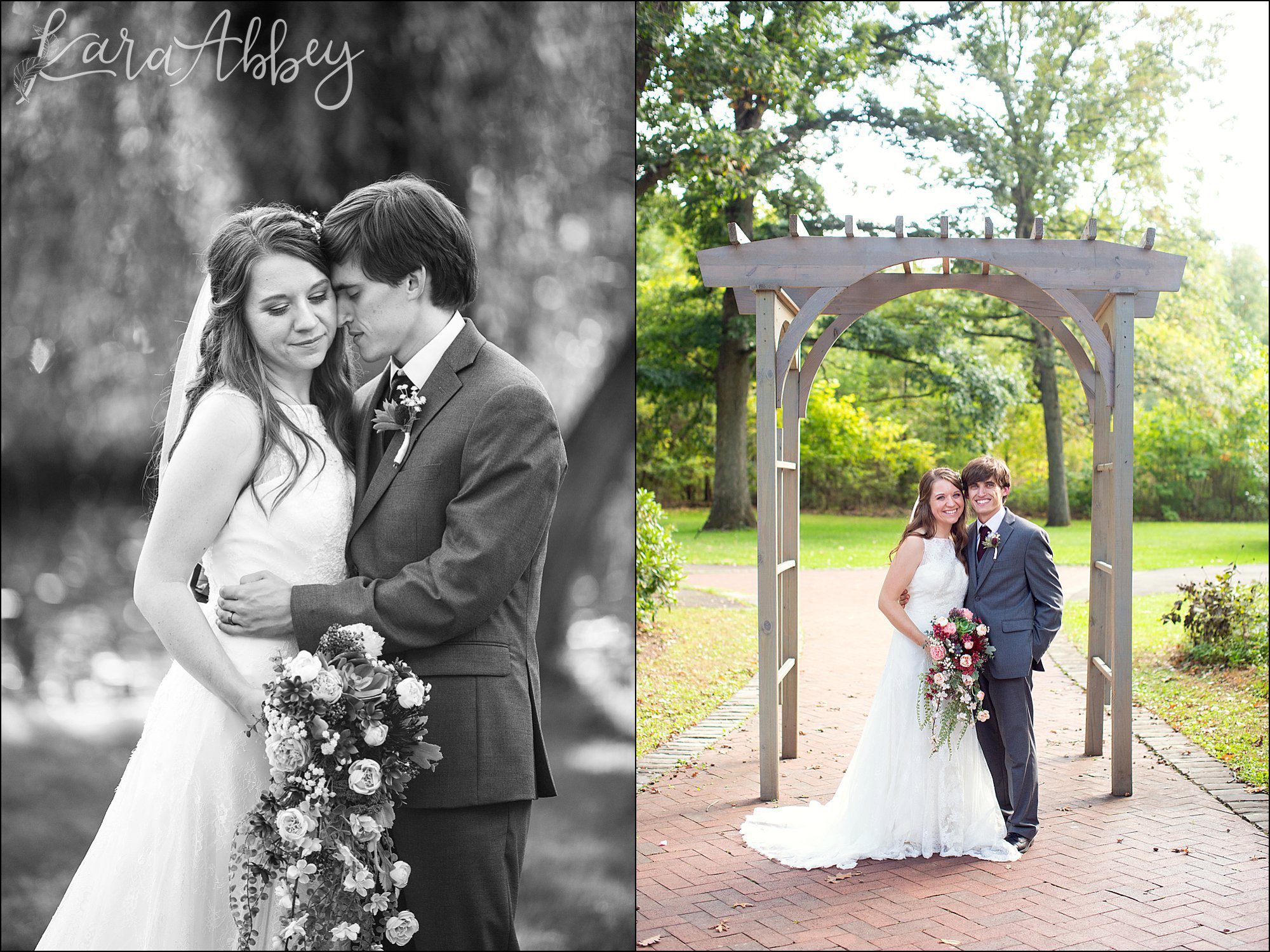 Succop Nature Park Wedding Outdoors in the Fall in Butler PA - Bride & Groom Portraits