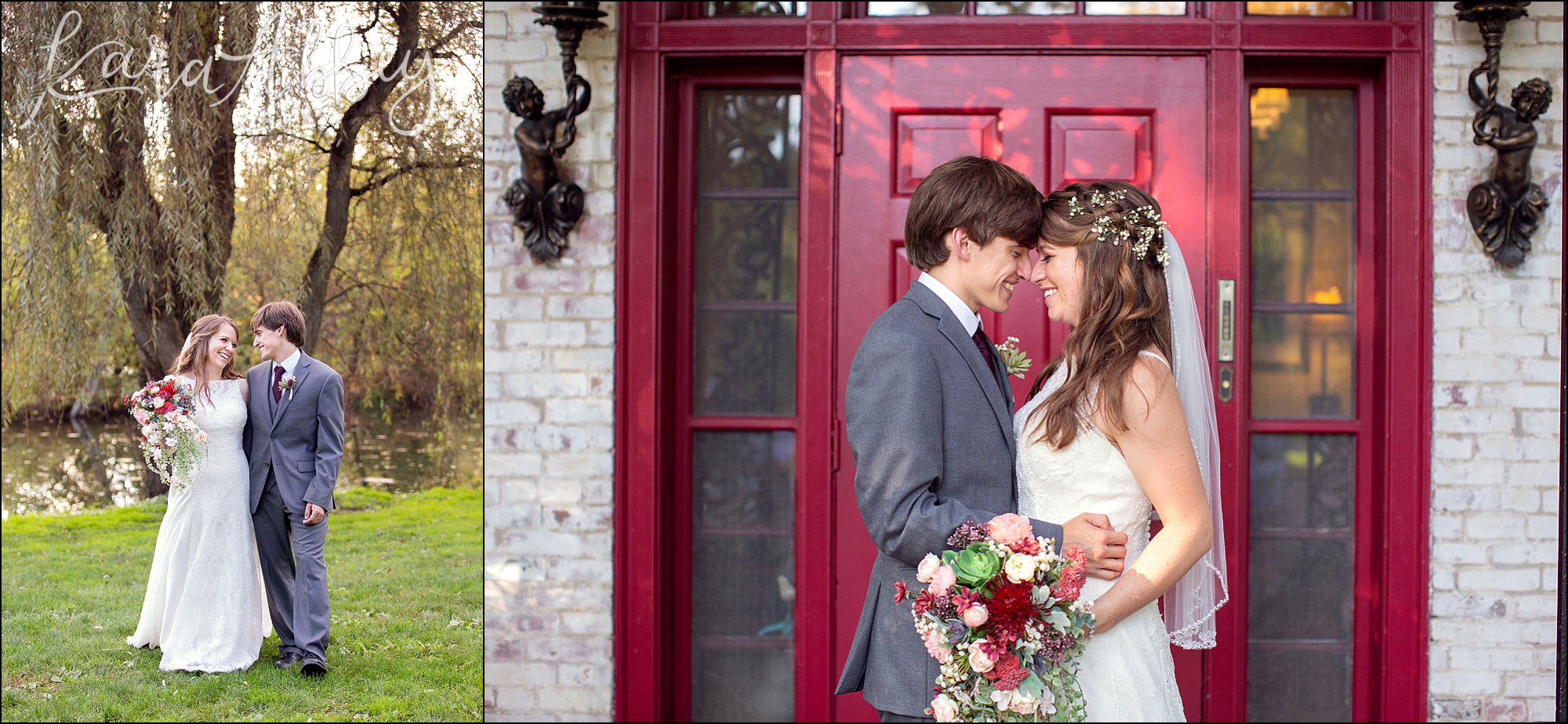 Succop Nature Park Wedding Outdoors in the Fall in Butler PA - Bride & Groom Portraits