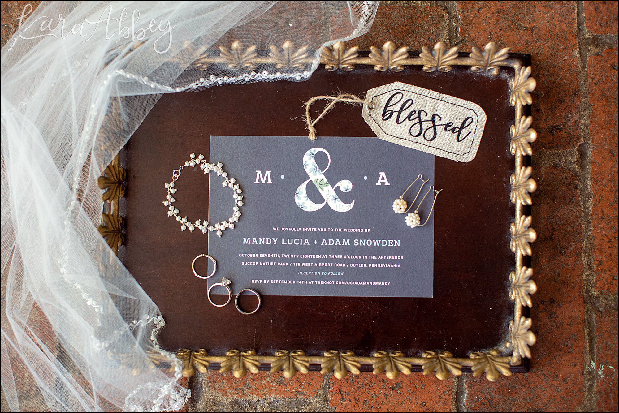 Succop Nature Park Wedding Outdoors in the Fall in Butler PA - Bridal Details