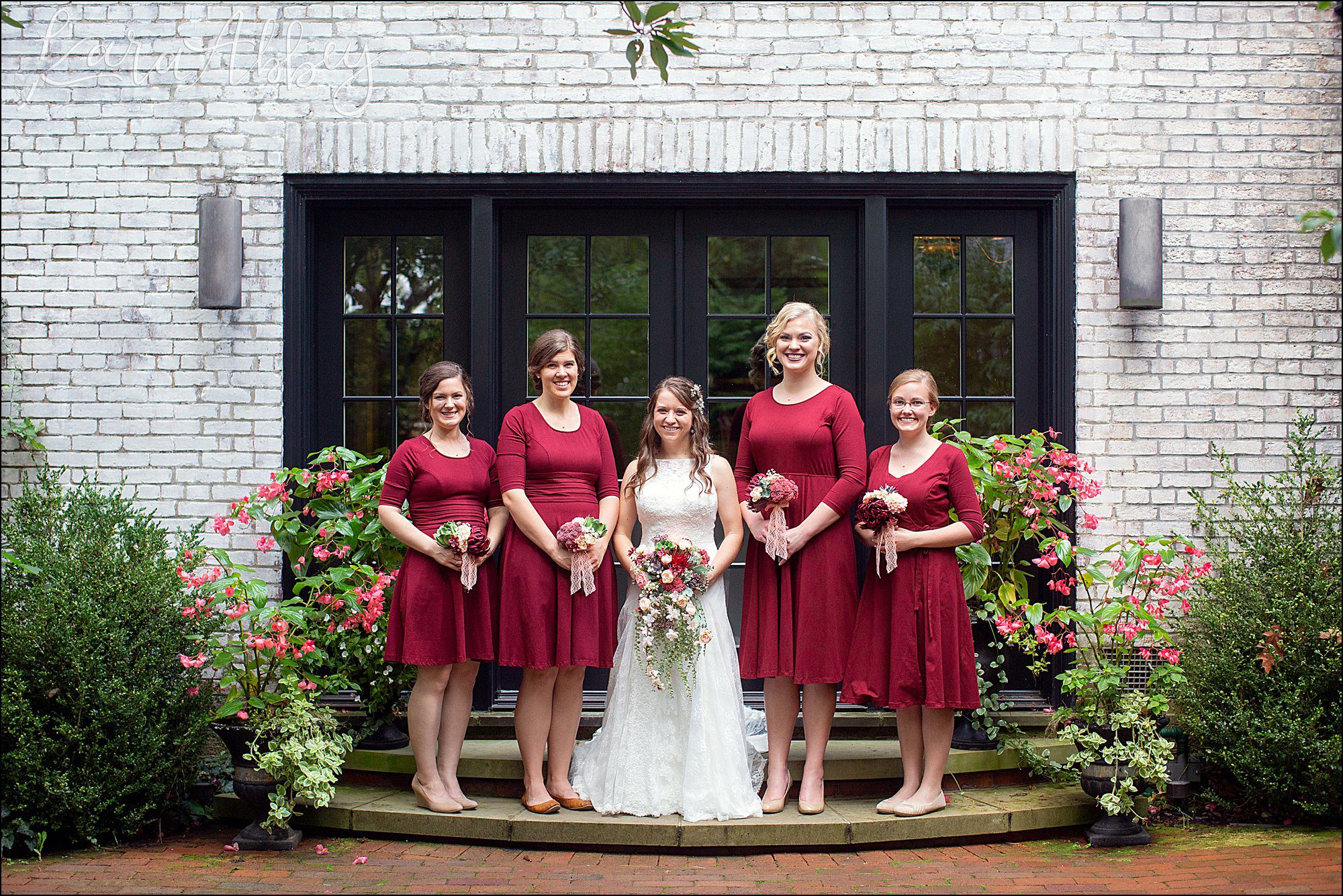 Succop Nature Park Wedding Outdoors in the Fall in Butler PA - Bridesmaids