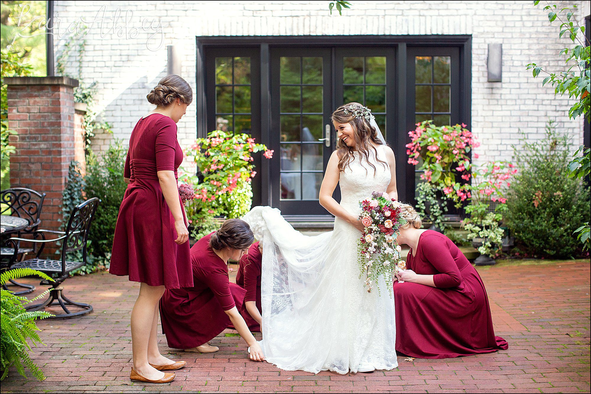 Succop Nature Park Wedding Outdoors in the Fall in Butler PA - Bridesmaids