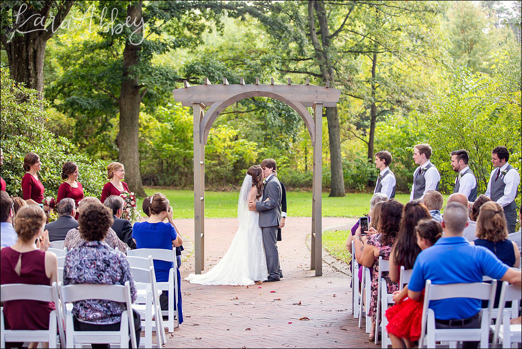 Succop Nature Park Wedding Outdoors in the Fall in Butler PA - Ceremony