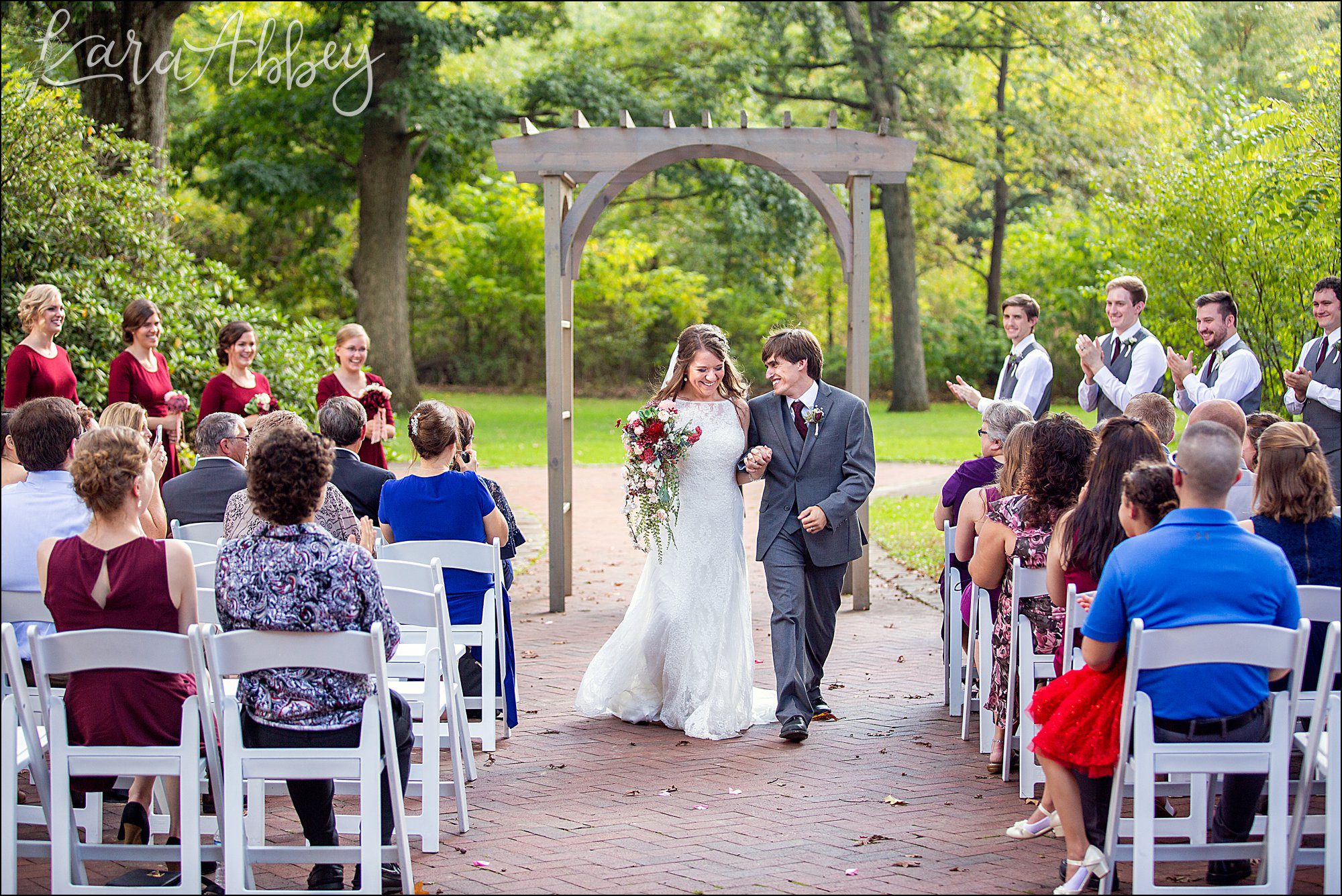 Succop Nature Park Wedding Outdoors in the Fall in Butler PA - Ceremony