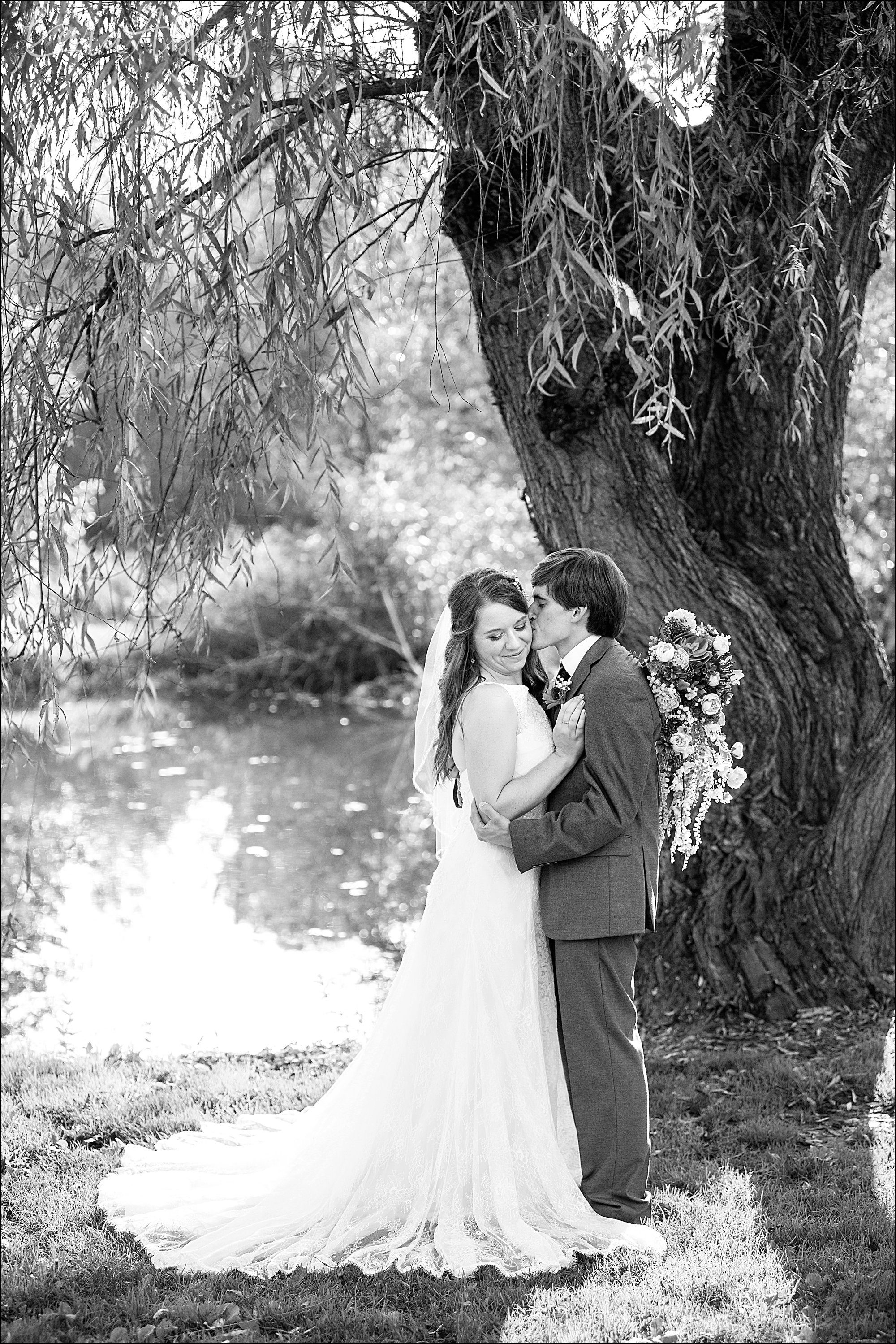 Succop Nature Park Wedding Outdoors in the Fall in Butler PA - Bride & Groom Portraits