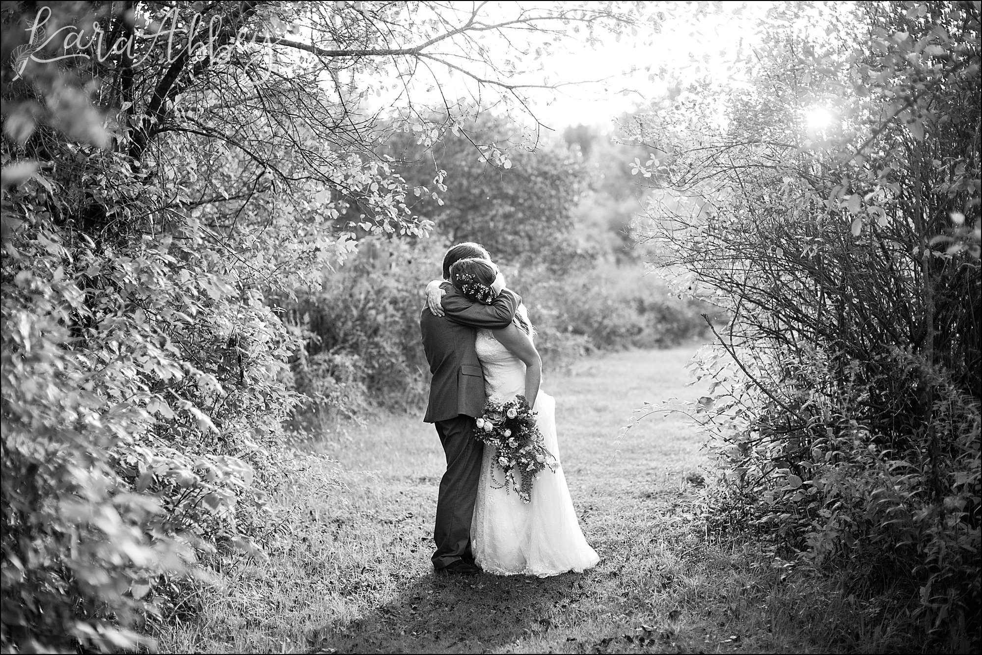 Succop Nature Park Wedding Outdoors in the Fall in Butler PA - Sunset Portraits