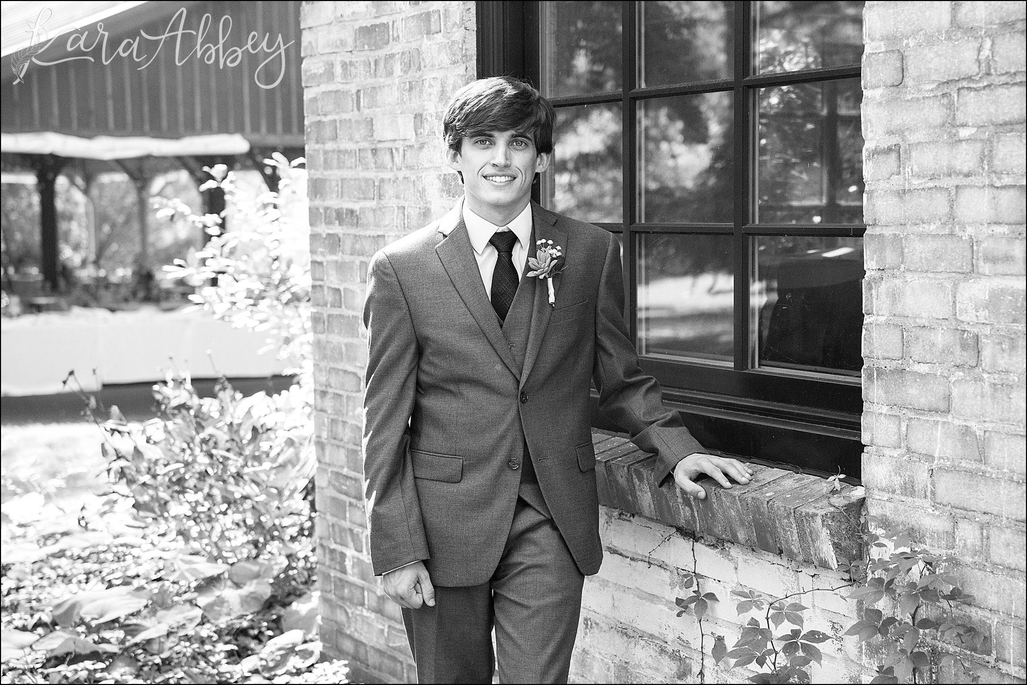 Succop Nature Park Wedding Outdoors in the Fall in Butler PA - Groom Portrait