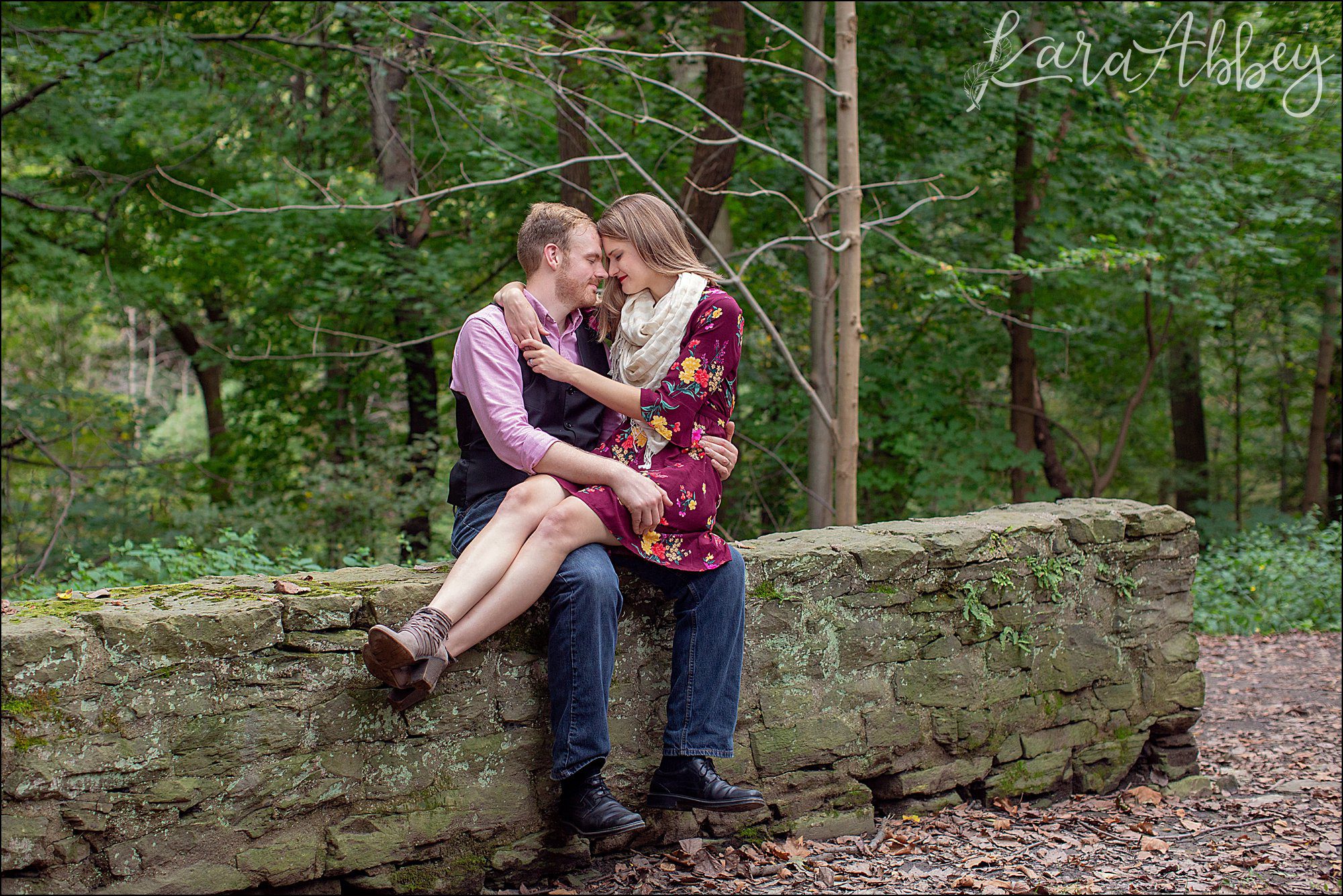 Summer Engagement Photos at Frick Park in Pittsburgh, PA