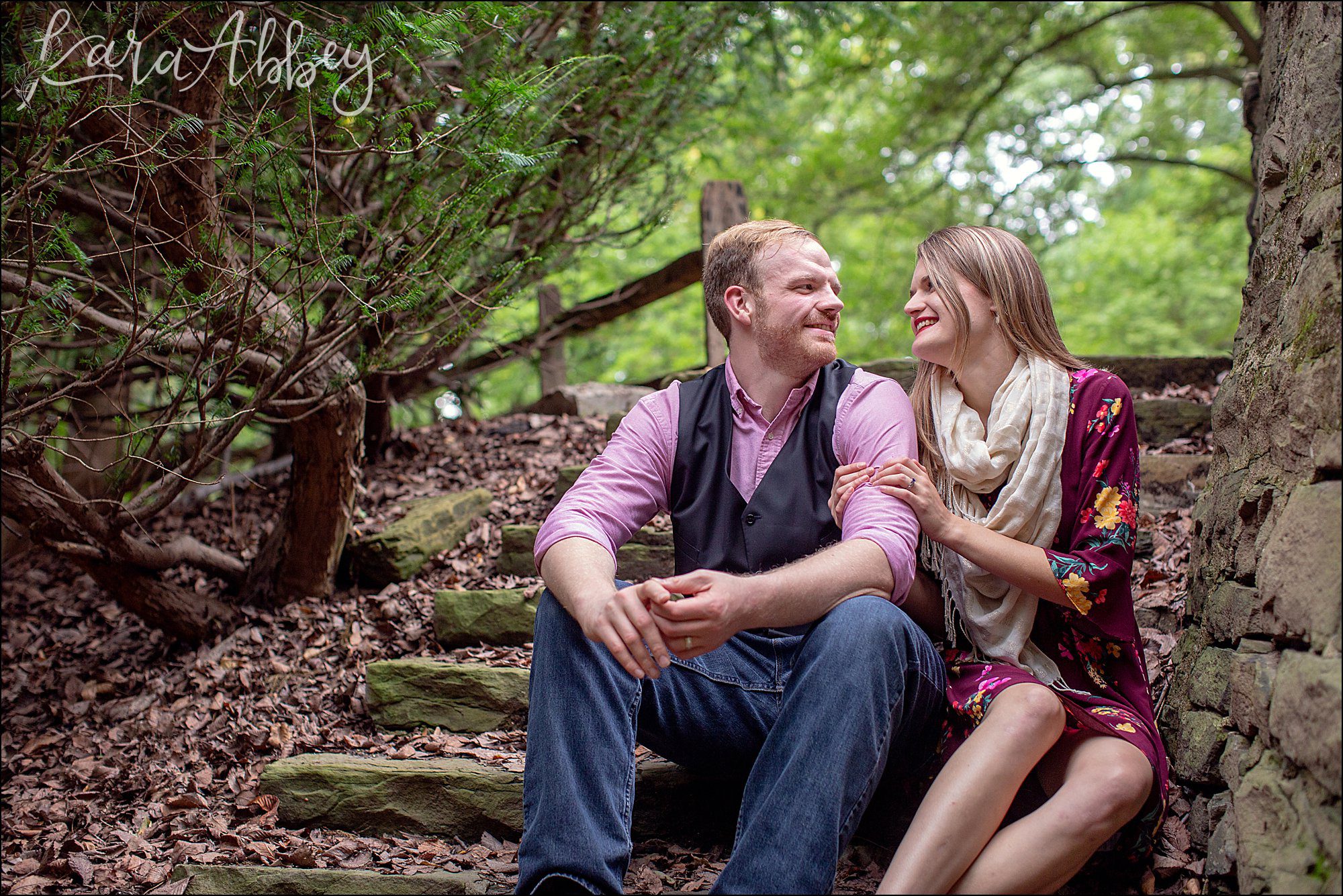 Summer Engagement Photos at Frick Park in Pittsburgh, PA
