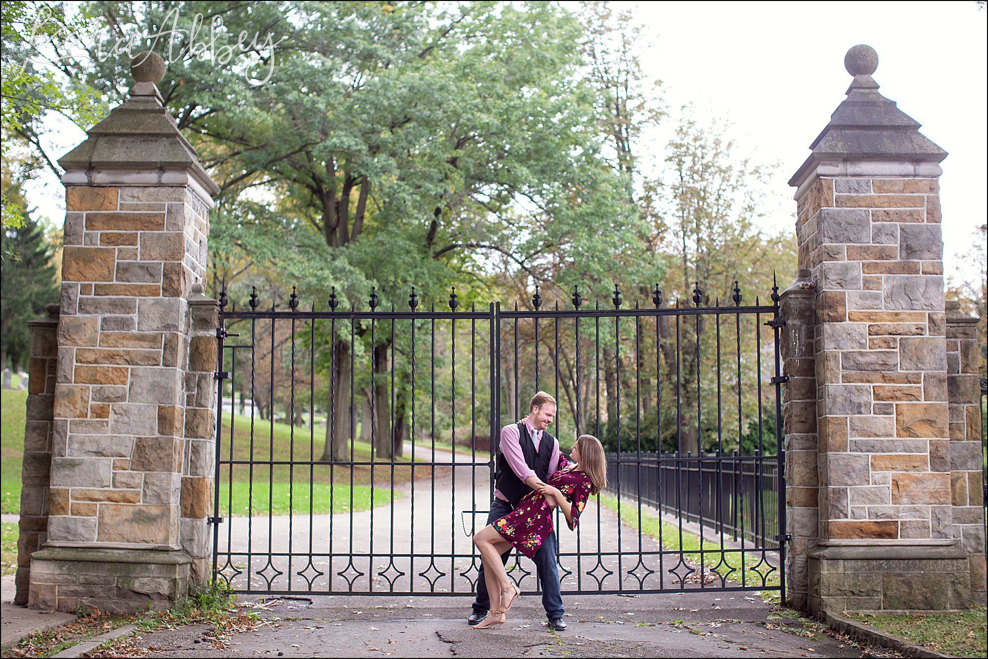 Summer Engagement Photos at Frick Park in Pittsburgh, PA