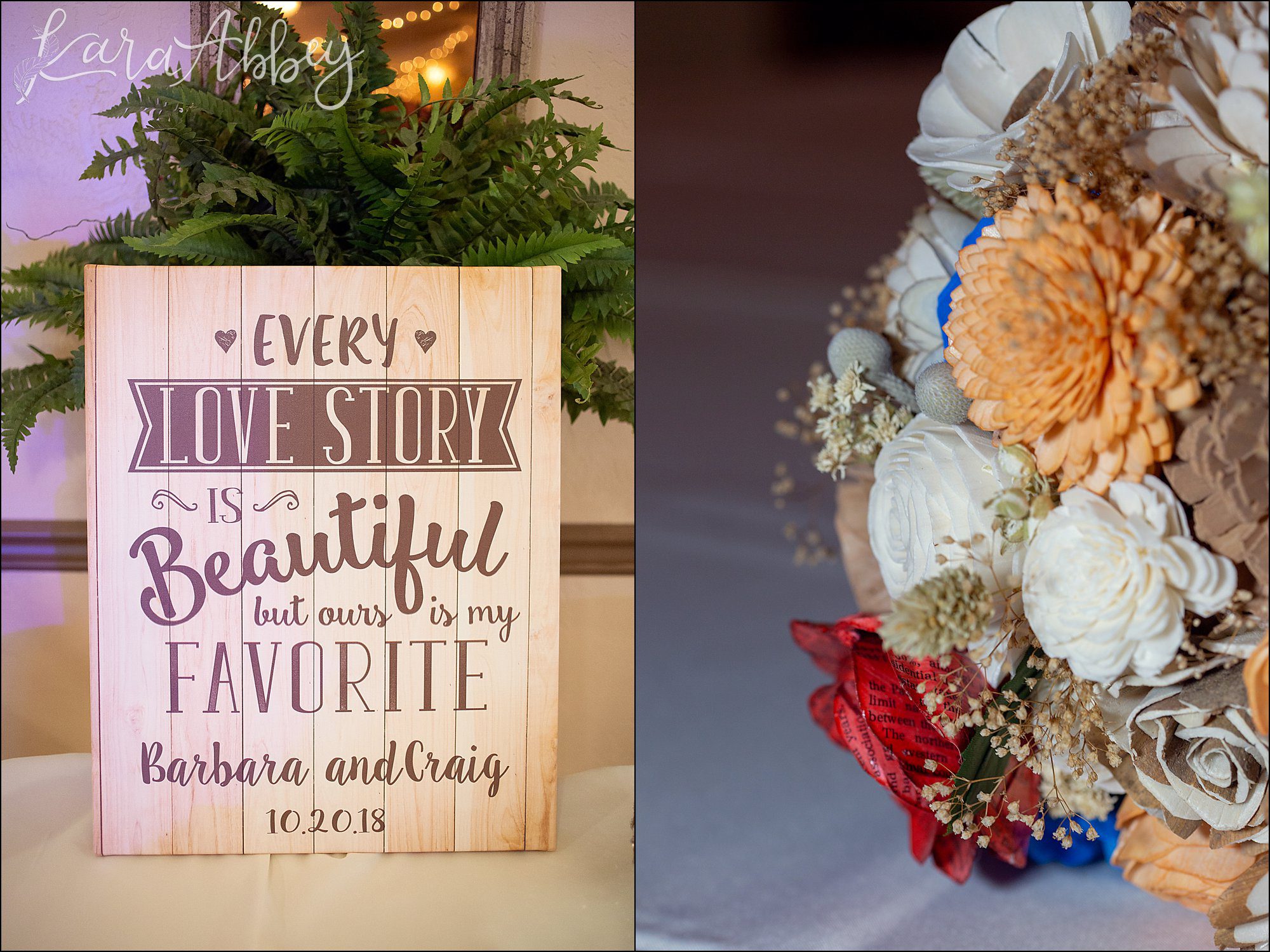 Fall Library Themed Wedding at Banquets Unlimited in Irwin, PA