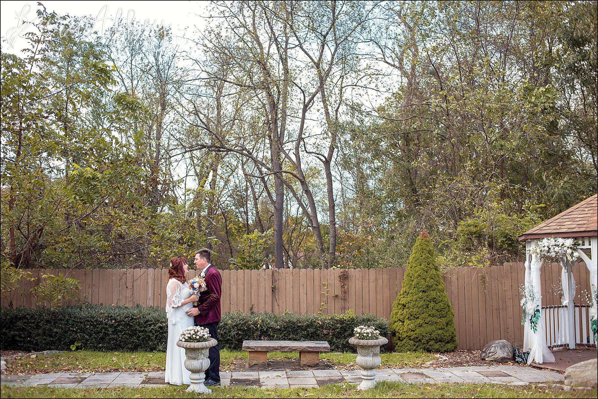 Fall Library Themed Wedding at Banquets Unlimited in Irwin, PA - First Look