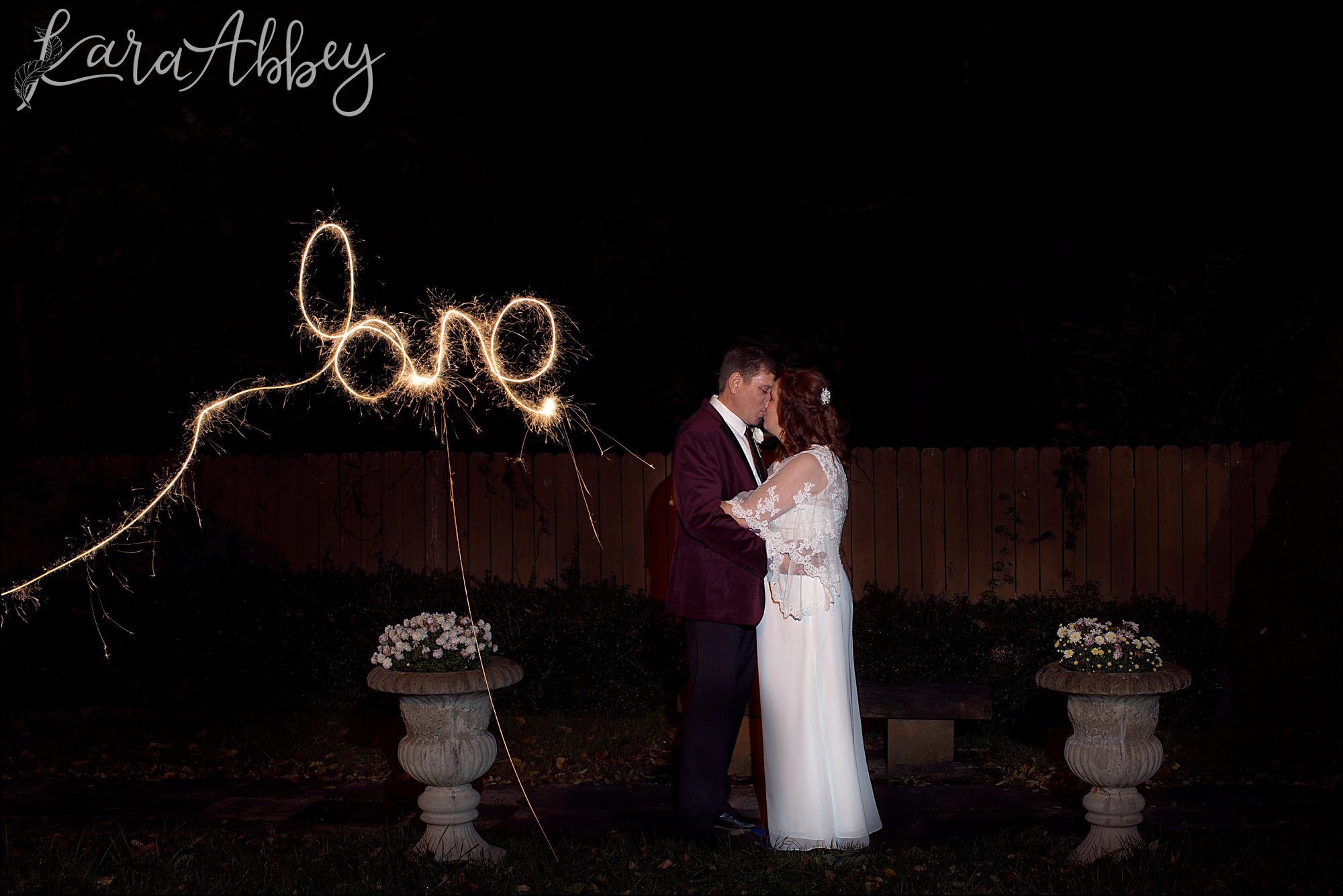 Fall Library Themed Wedding at Banquets Unlimited in Irwin, PA - Sparkler Exit