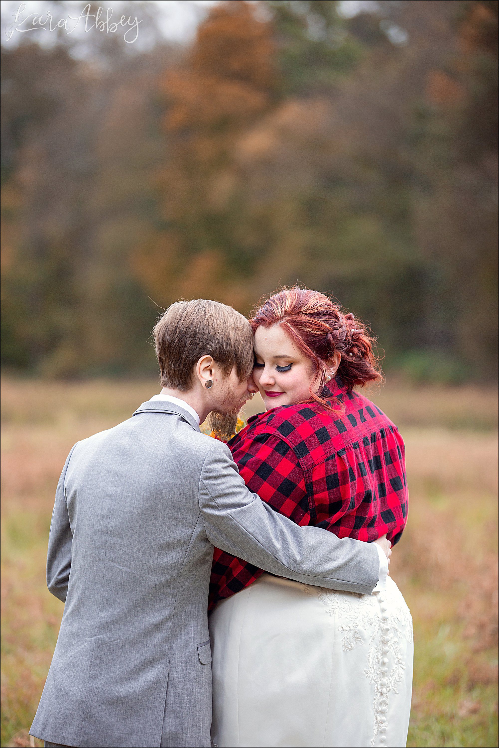 Fall Red & Yellow Wedding Photography in Hopwood, PA - Portraits at Friendship Hill National Historic Site