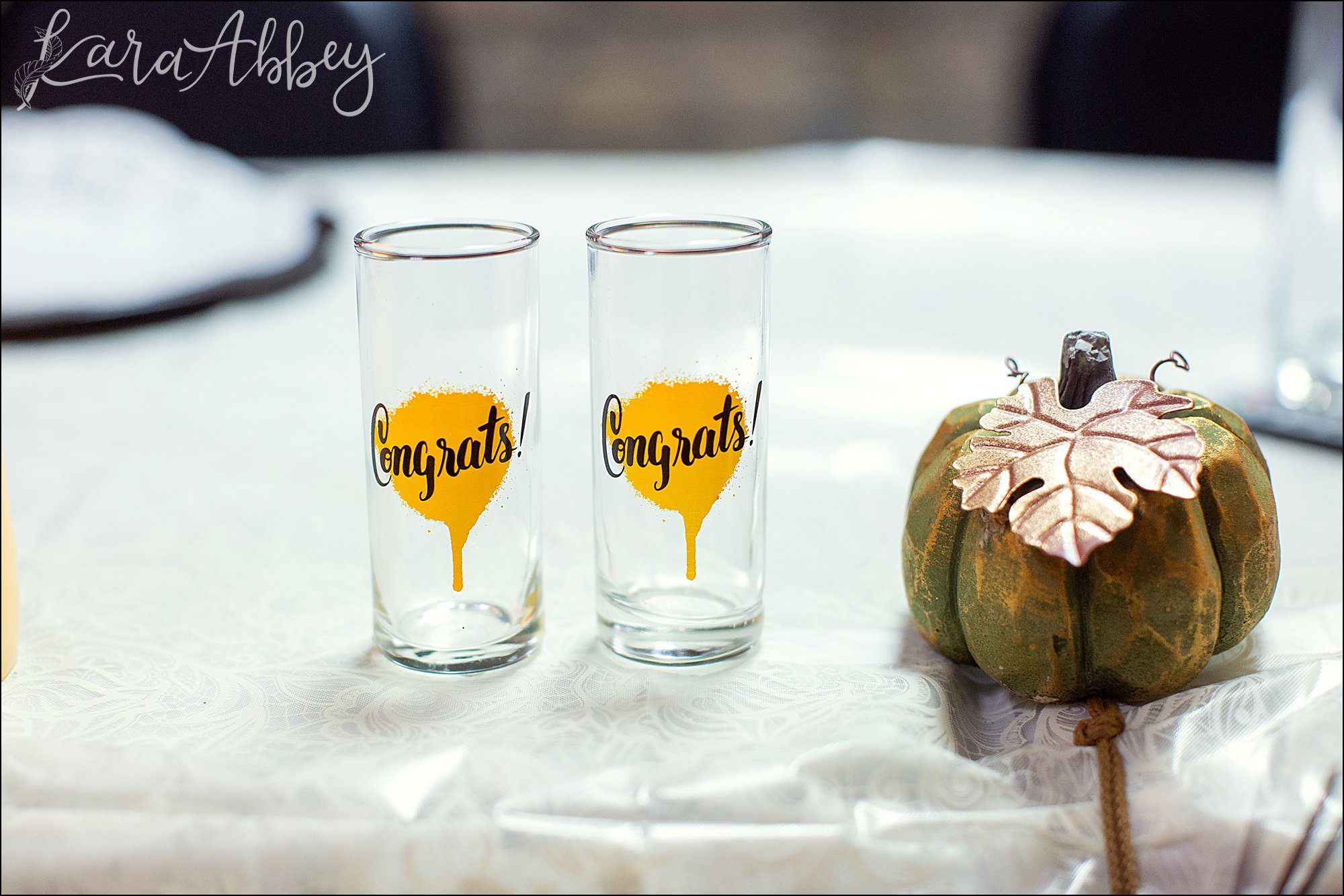 Fall Red & Yellow Wedding Photography in Hopwood, PA - Reception at AMVETS Post #103