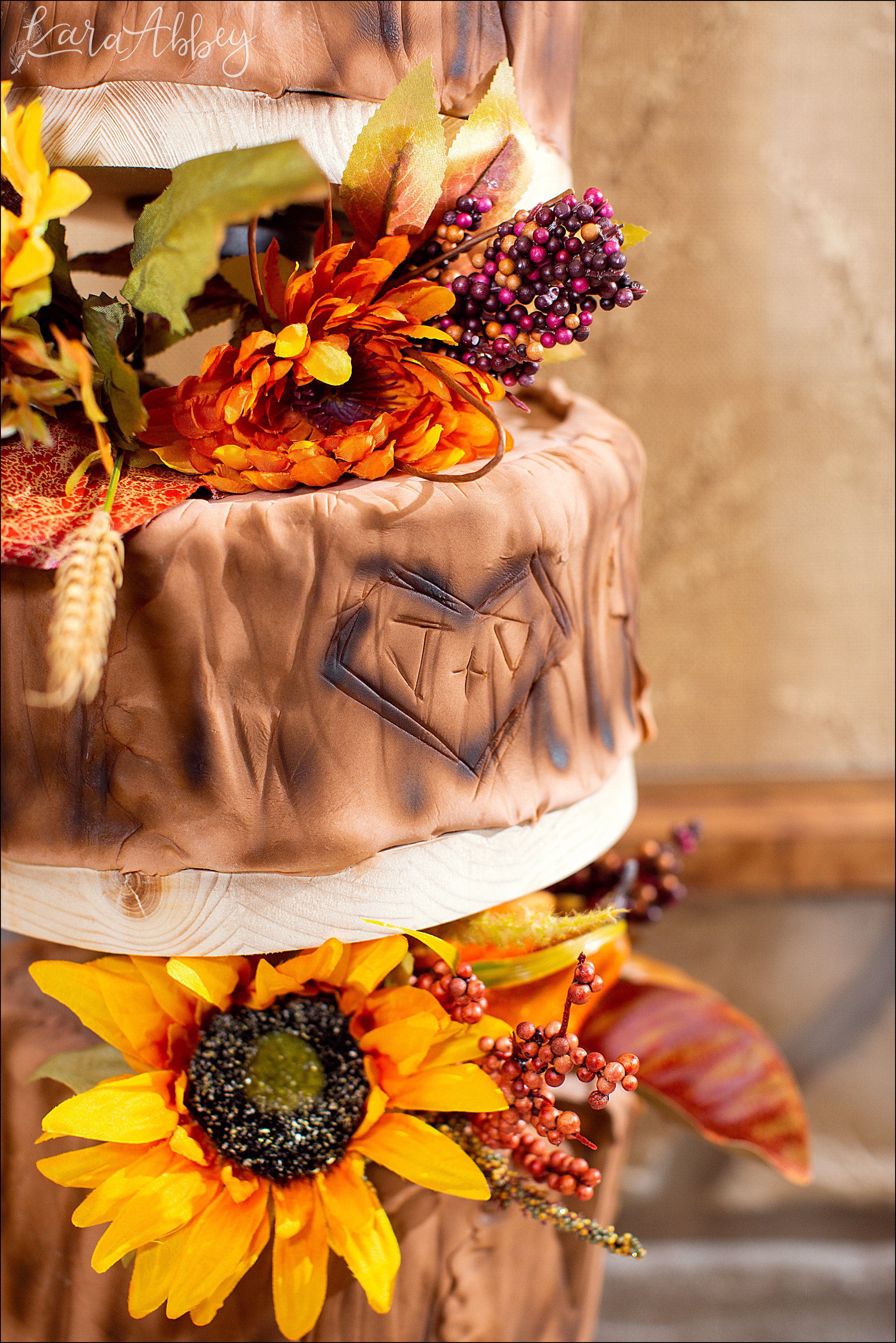 Fall Red & Yellow Wedding Photography in Hopwood, PA - Reception at AMVETS Post #103