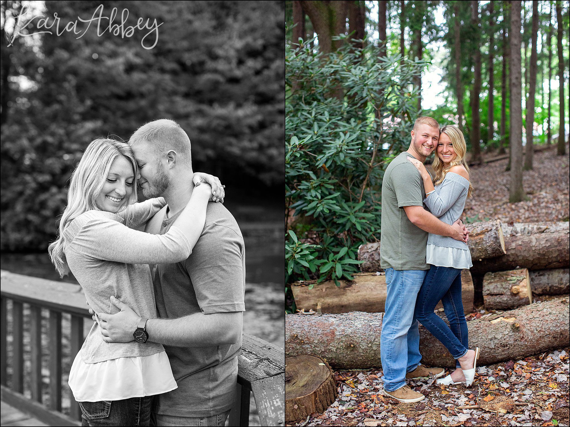 Fall Engagement Photos at Twin Lakes Park in Greensburg, PA
