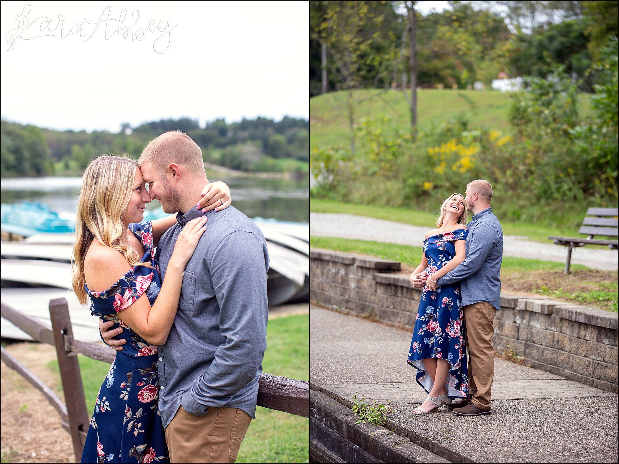 Fall Engagement Photos at Twin Lakes Park in Greensburg, PA